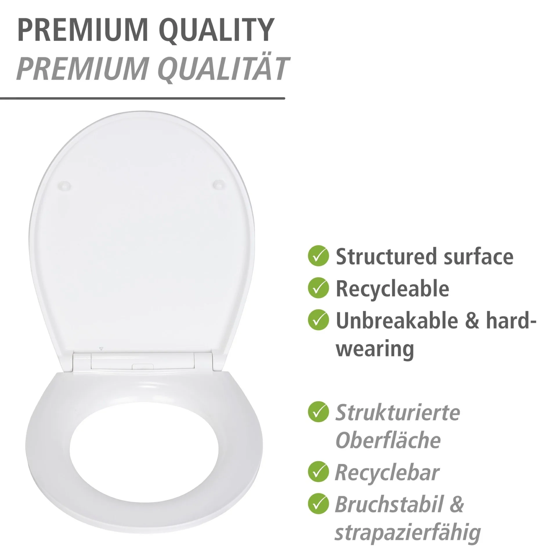 WENKO AGATE WC-Sitz Gold, mit Absenkautomatik