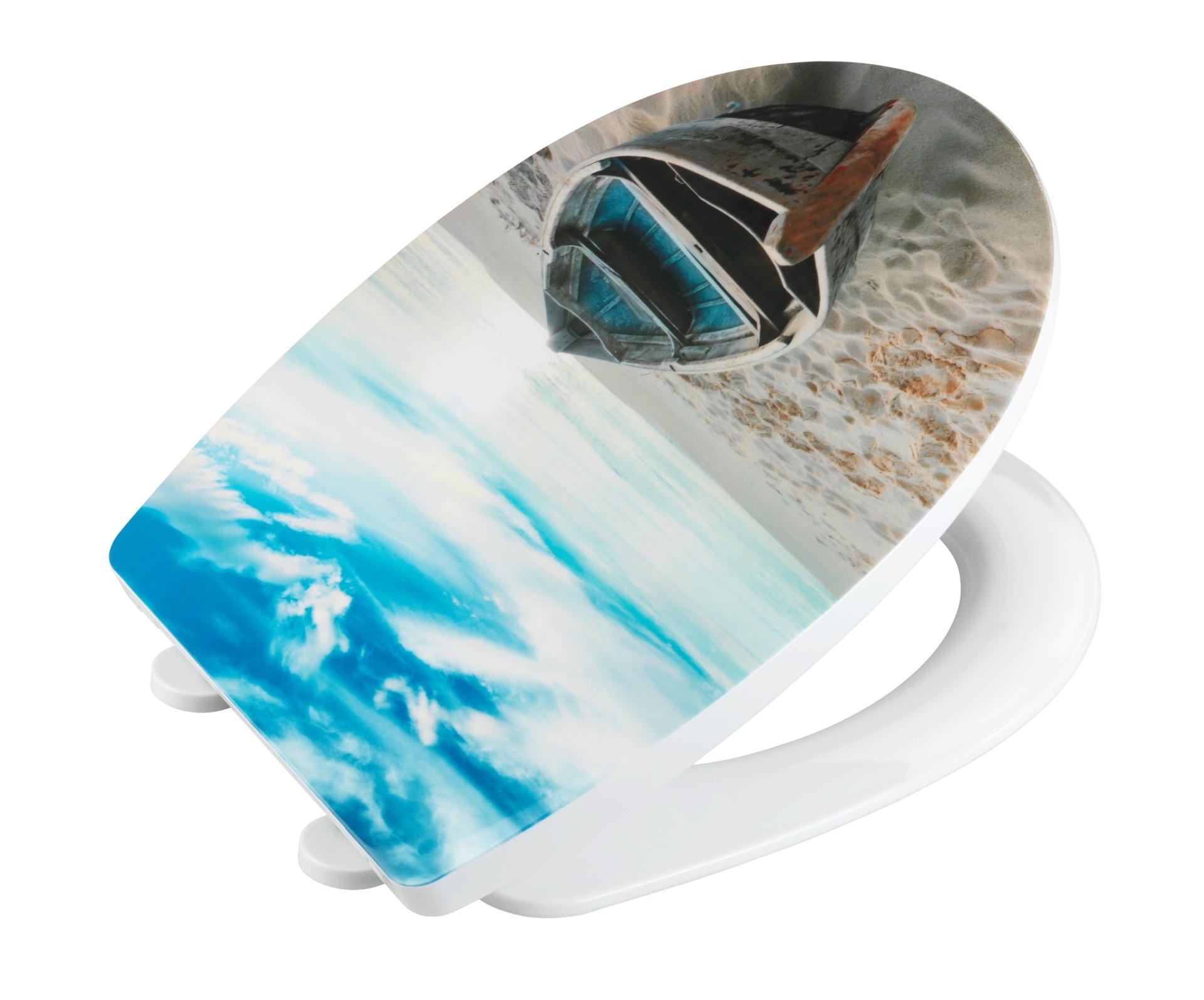 WENKO BOAT WC-Sitz, glänzend, Thermoplast