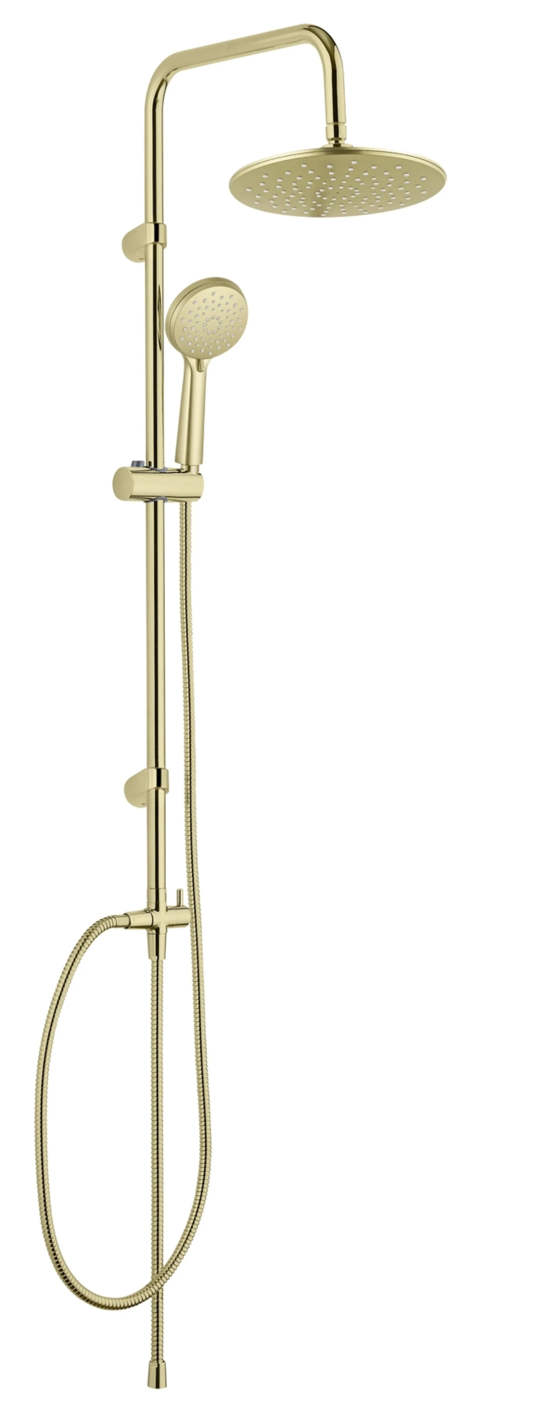 WENKO YOUNG Duschsystem, Gold, 3 verschiedene Wasserstrahlarten