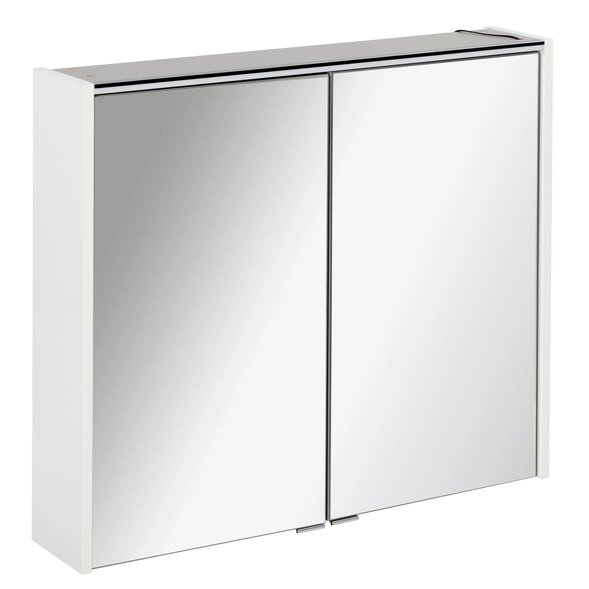 Fackelmann DENVER LED Spiegelschrank 80 cm breit, Weiß