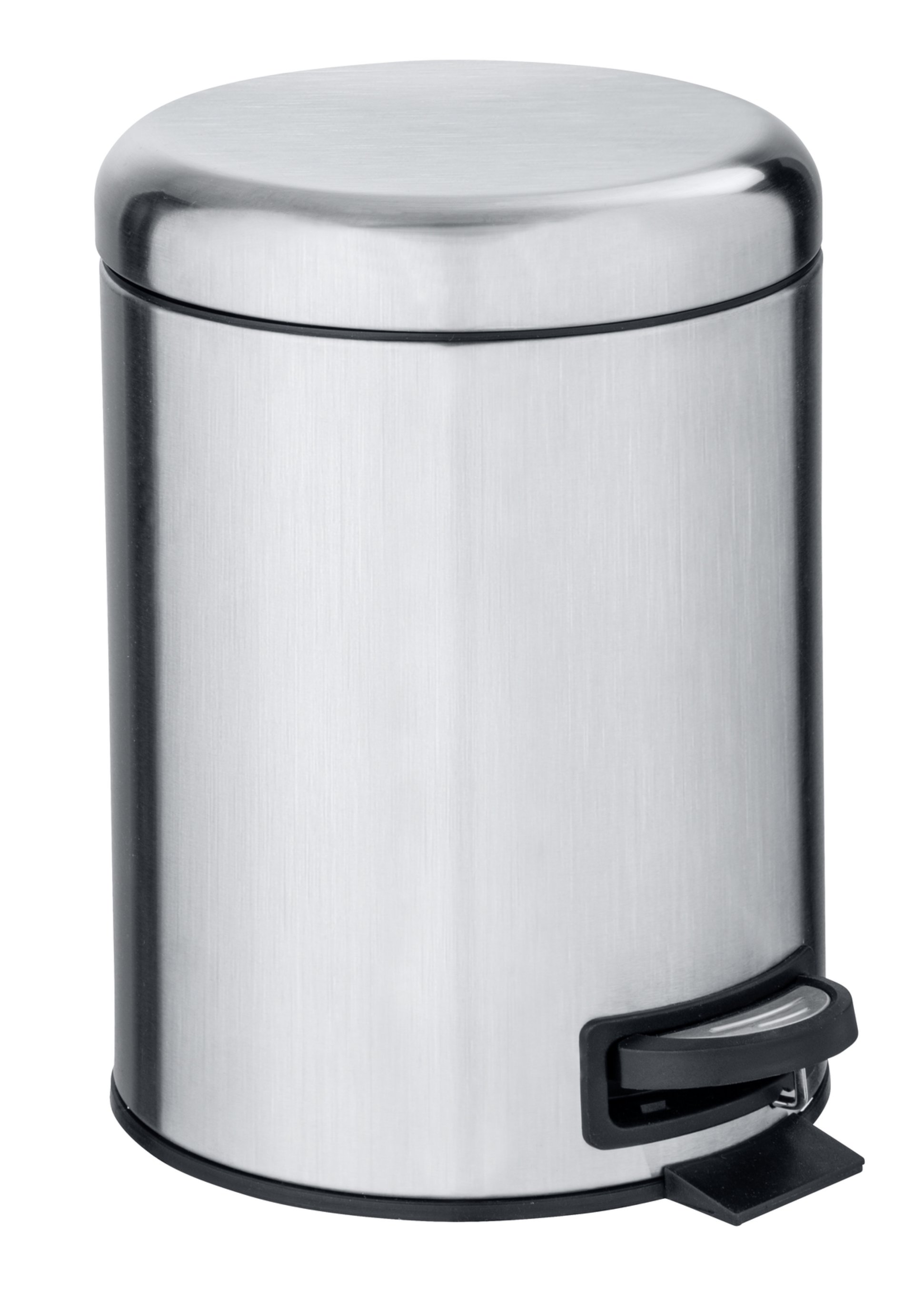 WENKO LEMAN Kosmetikeimer 5 Liter, Silber matt