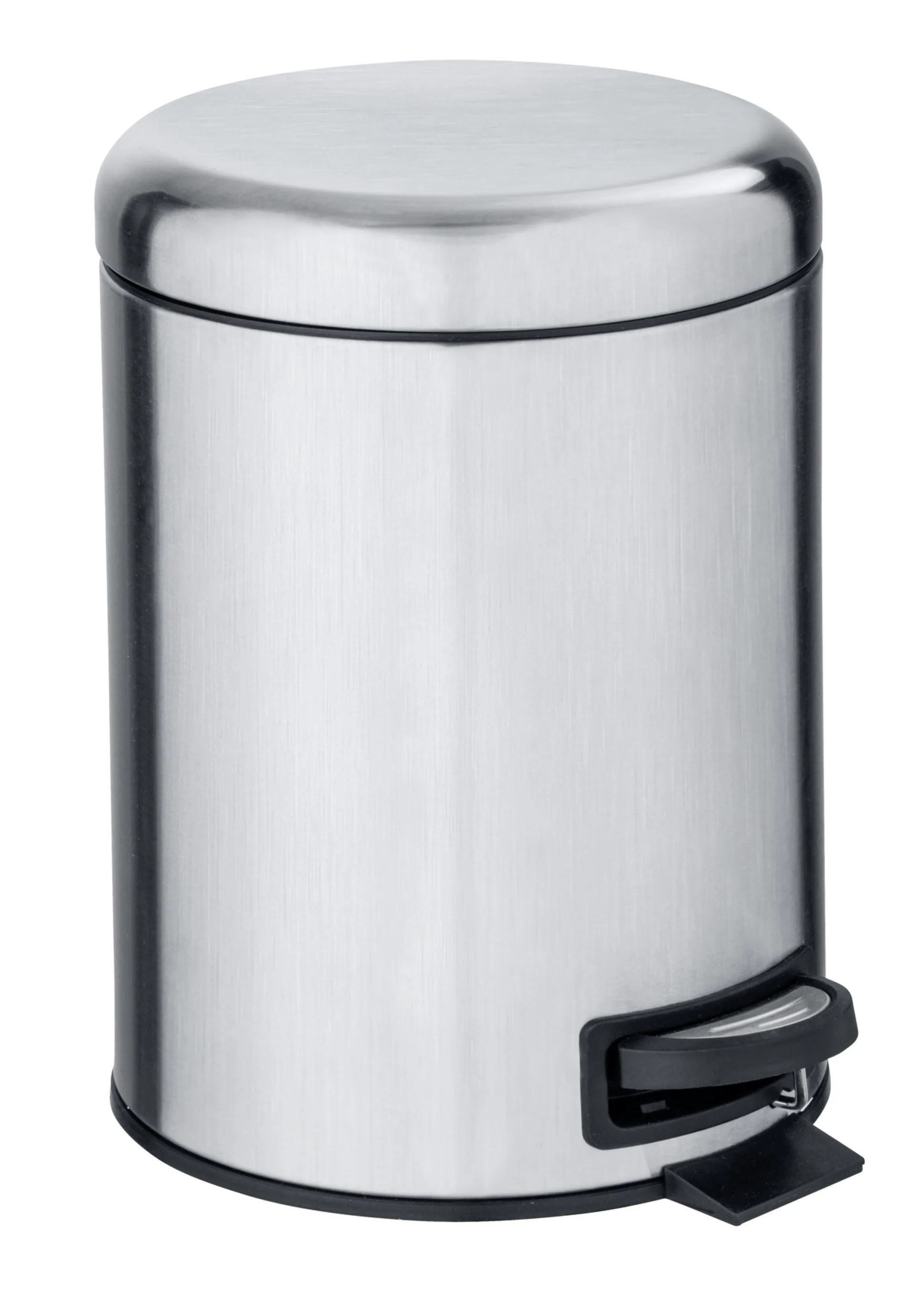 WENKO LEMAN Kosmetikeimer 5 Liter, Silber matt