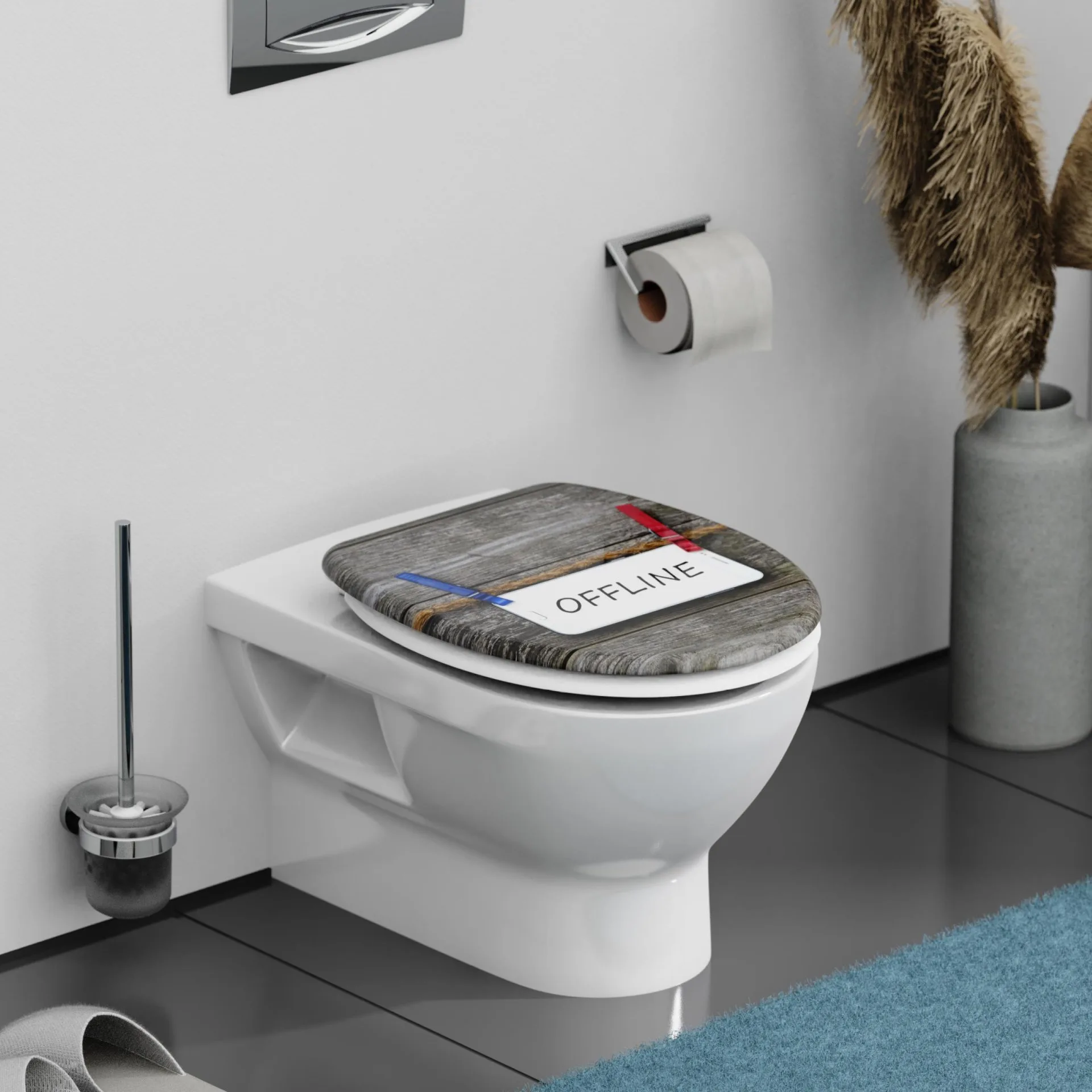 SCHÜTTE OFFLINE WC-Sitz, Kunststoff, mit Absenkautomatik