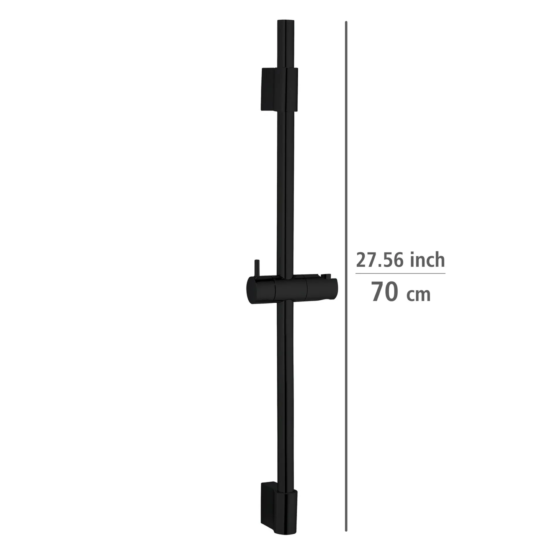WENKO CLASSIC Duschstange 70 cm, Schwarz