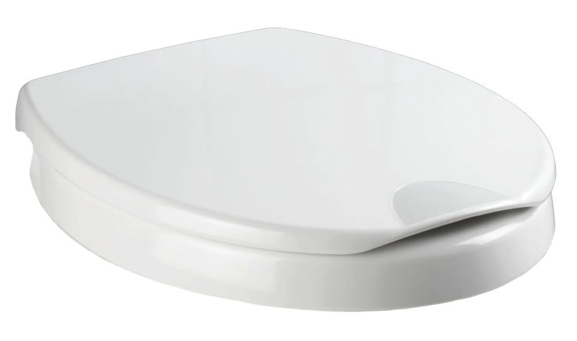 WENKO SECURA COMFORT WC-Sitz, Weiß, 200 kg Tragkraft, 5 cm Sitzflächenerhöhung