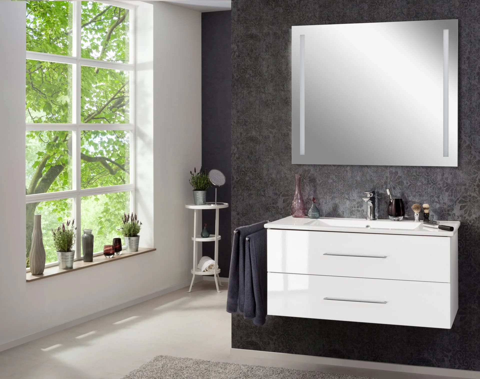 FACKELMANN LED Spiegel 100 cm breit