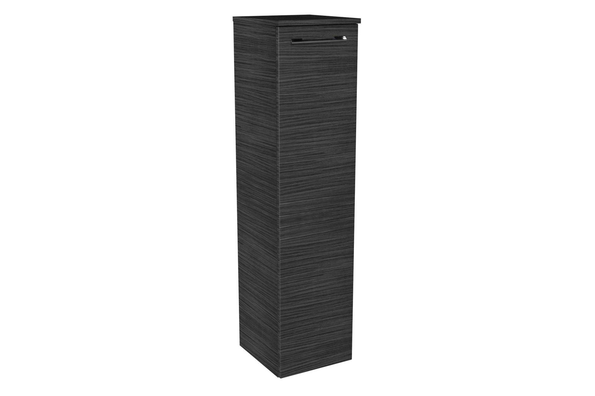 Lanzet Midischrank 30 cm, links, Schwarz