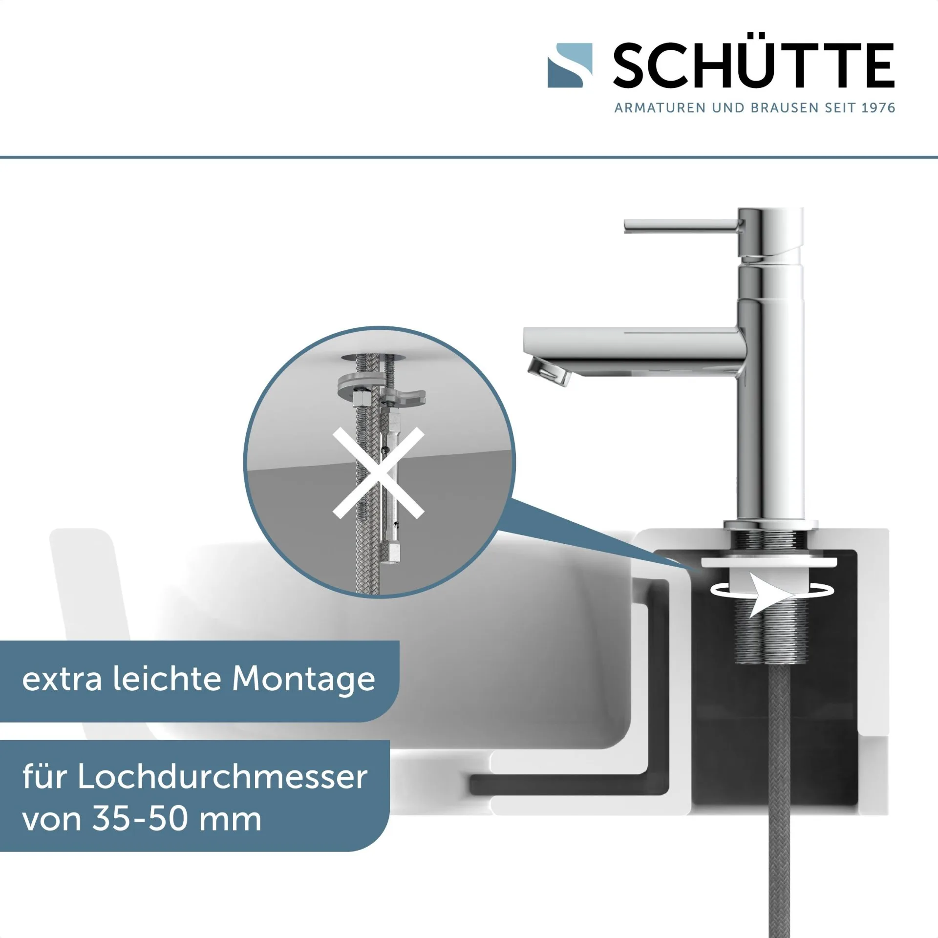 SCHÜTTE LAURANA Standventil, Chrom