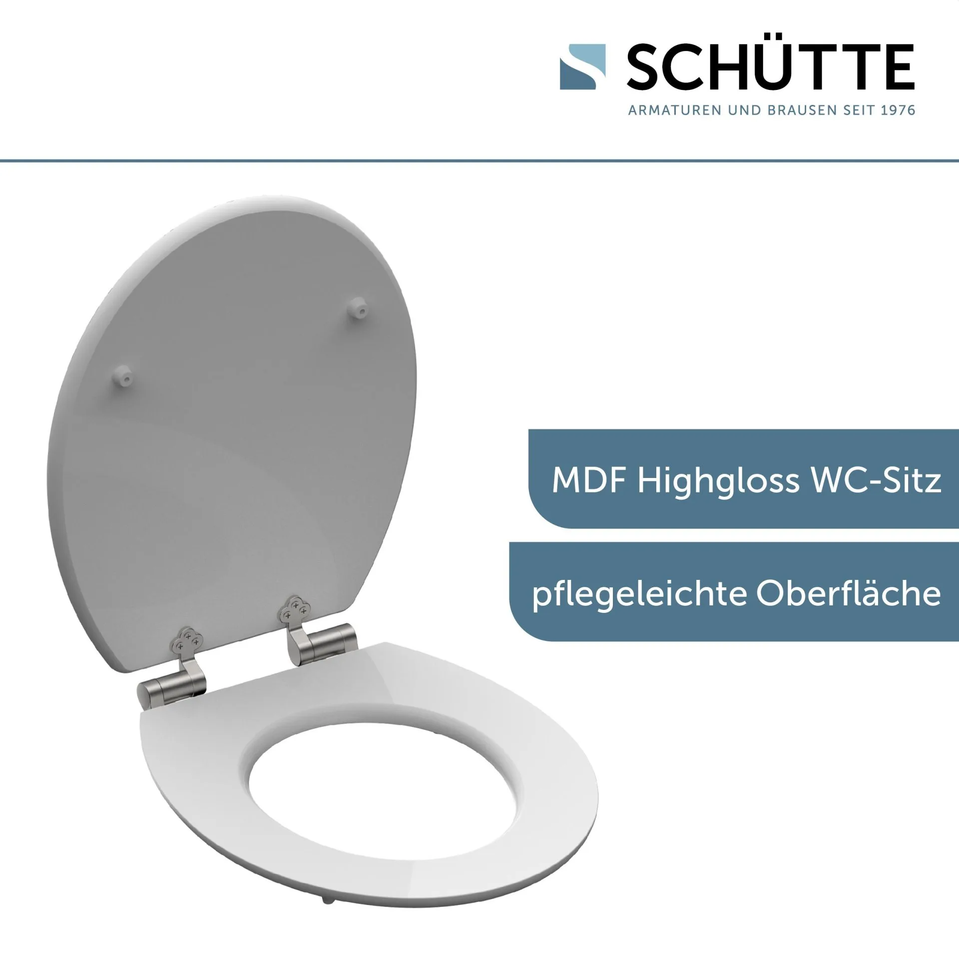 SCHÜTTE BALANCE WC-Sitz, MDF HG, mit Absenkautomatik