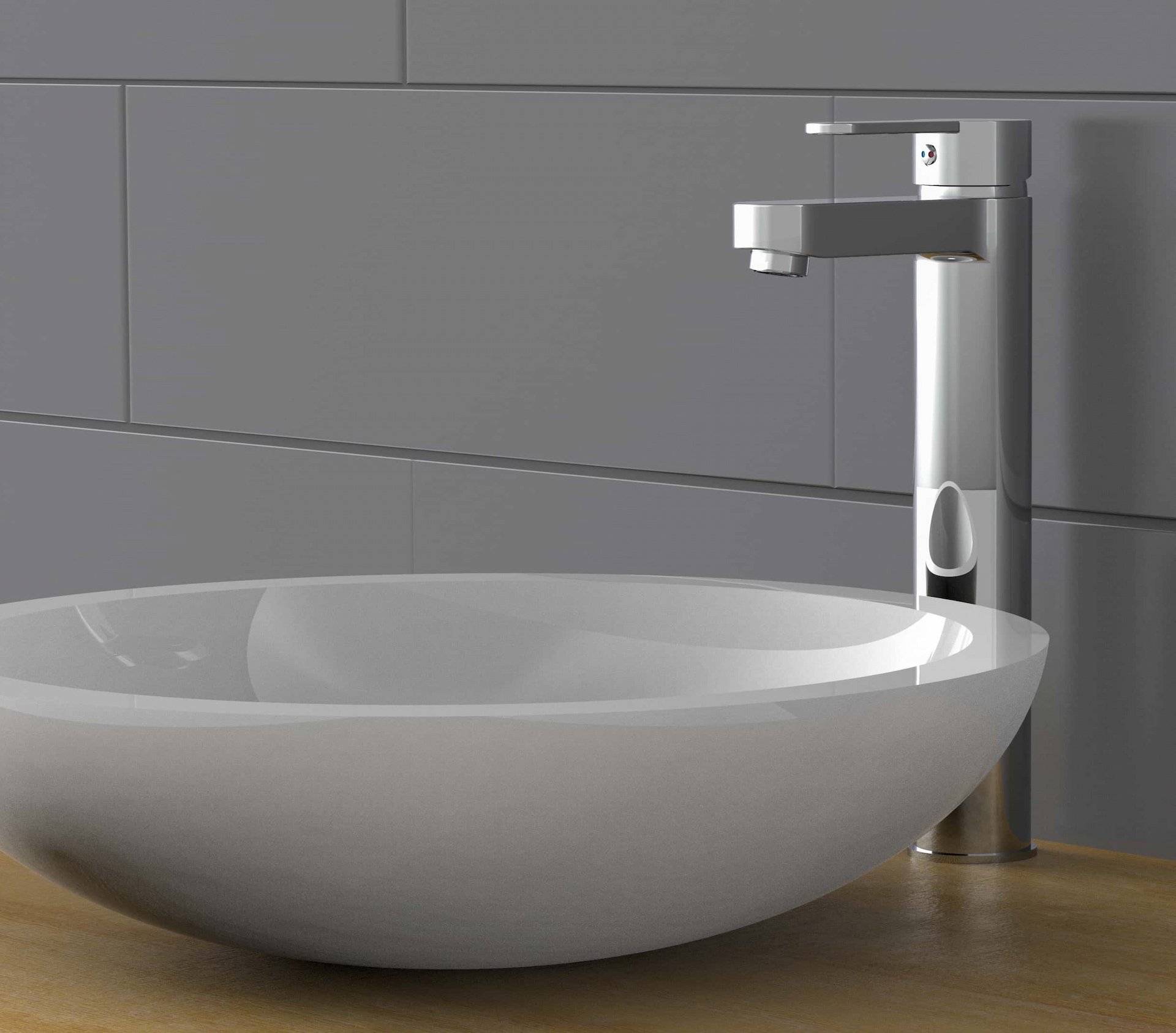 Schütte ELEPHANT Waschtischarmatur, Chrom, für Aufsatzwaschbecken