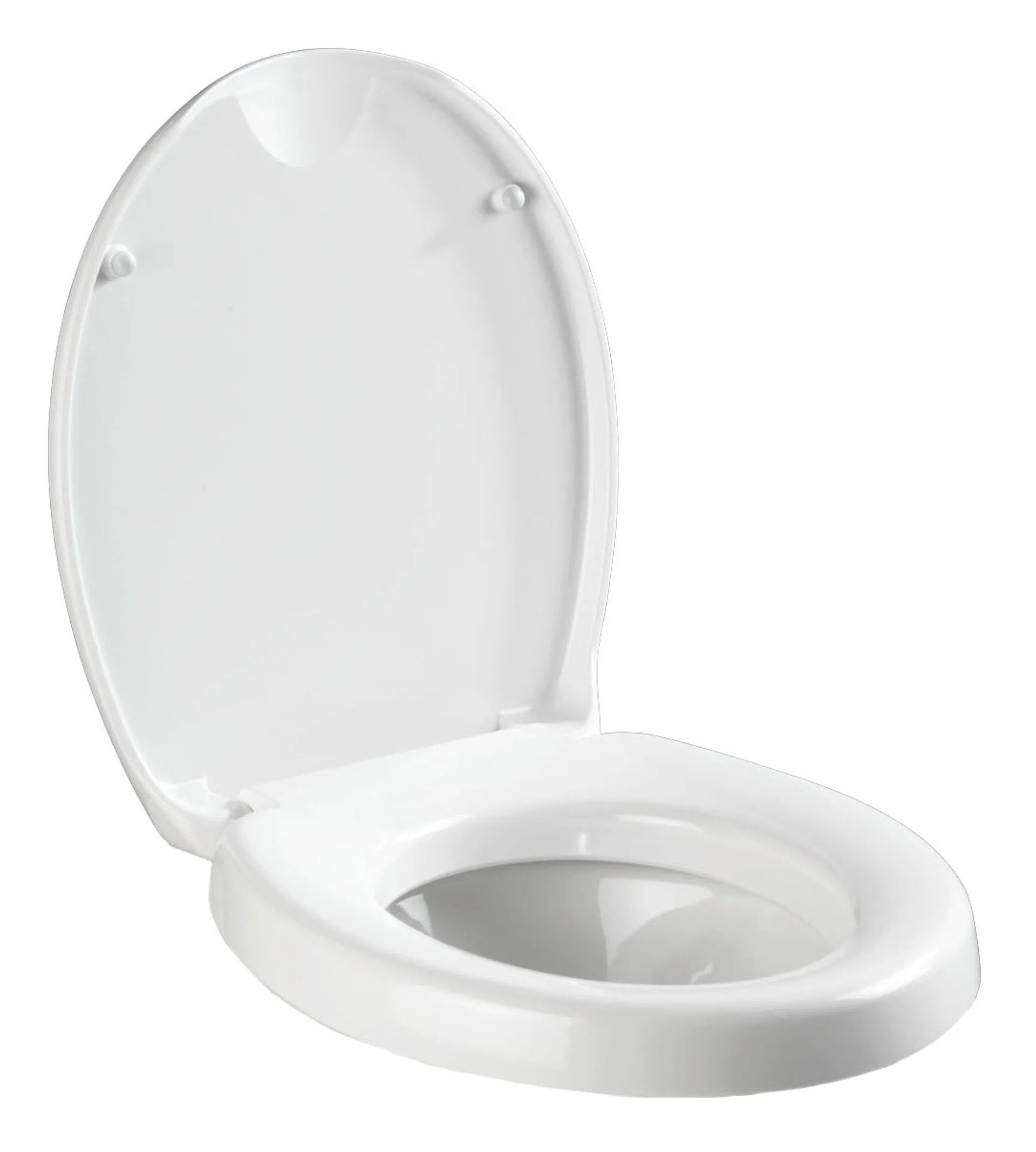 WENKO SECURA COMFORT WC-Sitz, Weiß, 200 kg Tragkraft, 5 cm Sitzflächenerhöhung