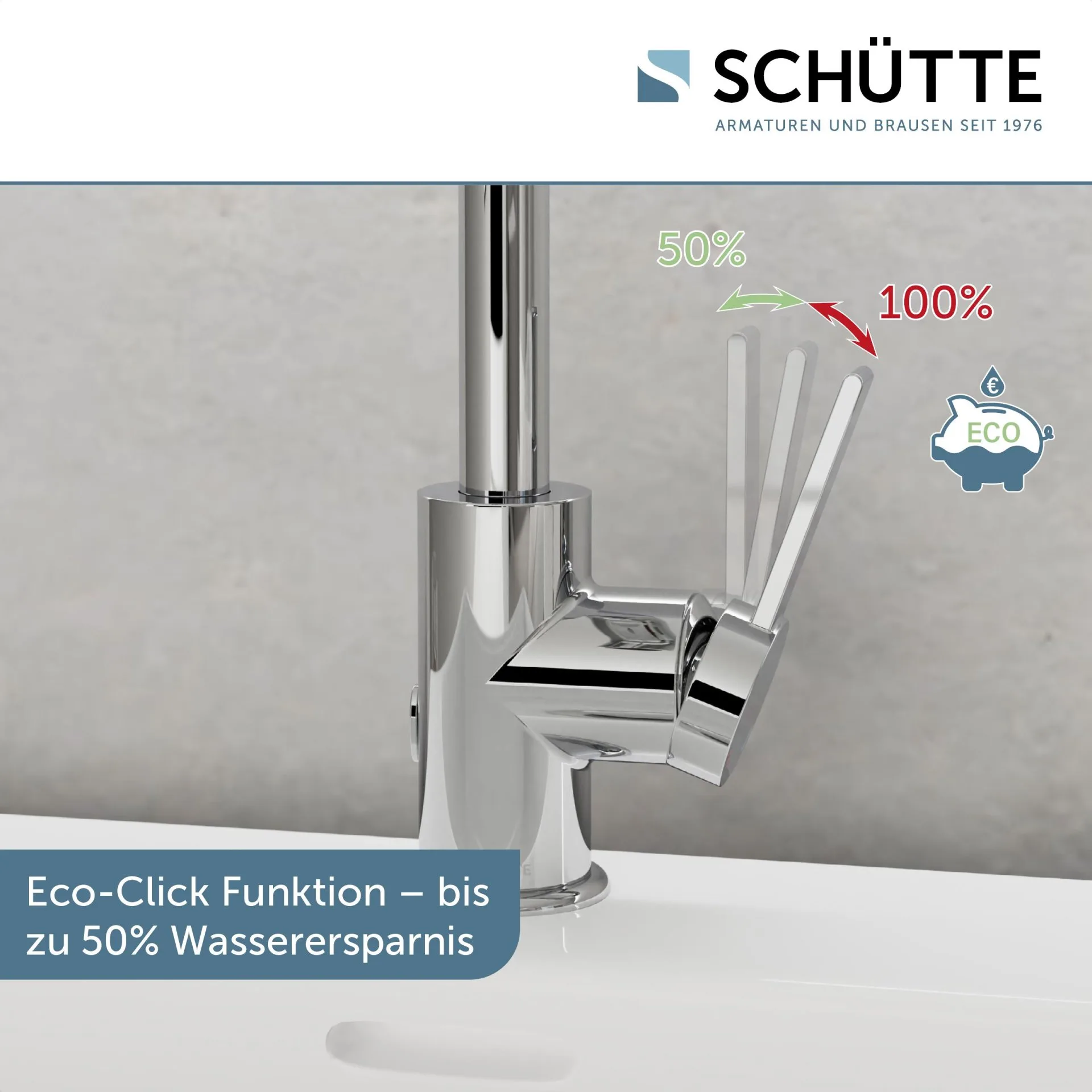 SCHÜTTE LOS ANGELES Waschtischarmatur, Chrom, schwenkbar