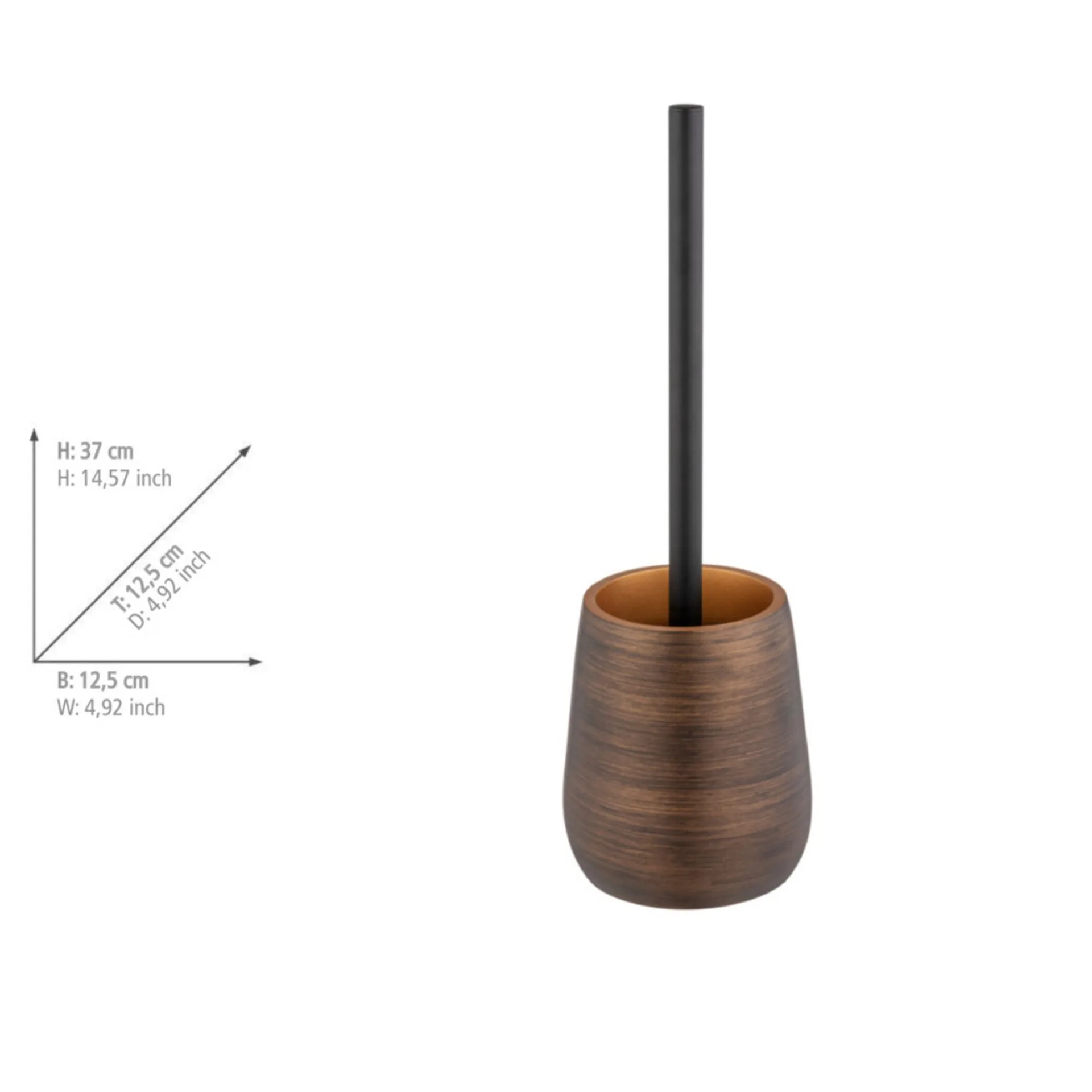 WENKO PALENA WC-Garnitur, Braun