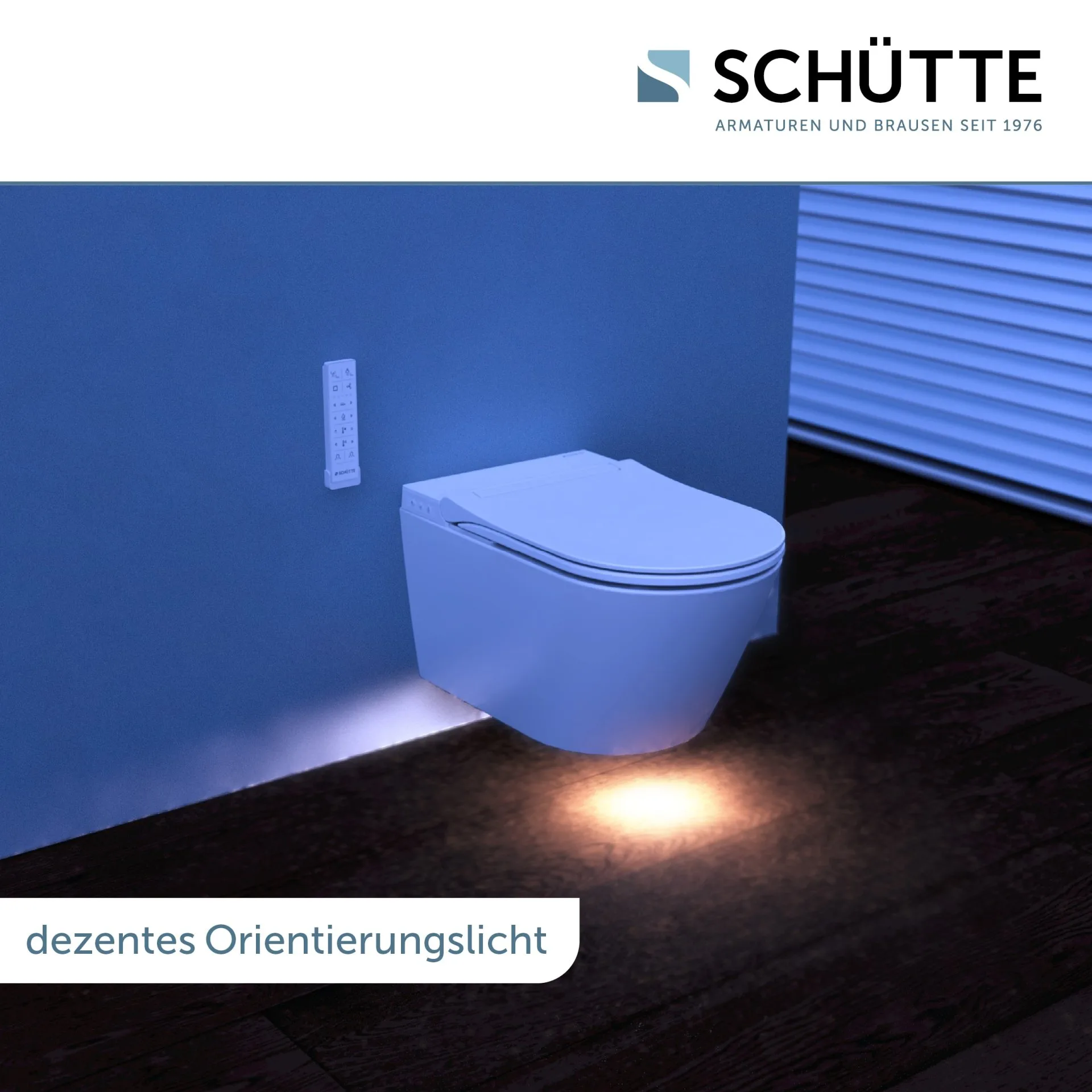 Schütte CESARI PREMIUM Dusch WC, Weiß, spülrandlos, Slim
