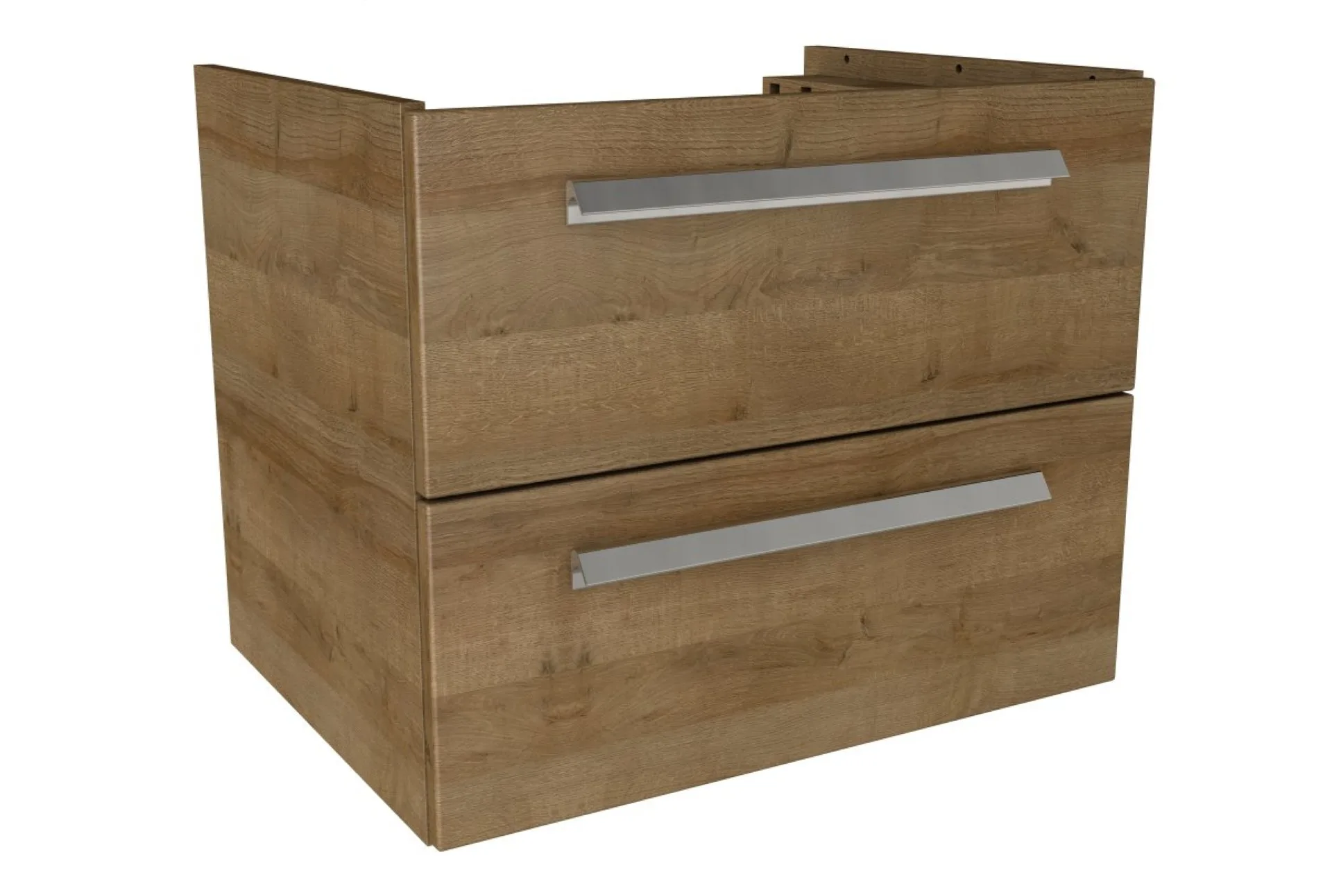 LANZET K1 Waschbeckenunterschrank 60 cm breit, Braun hell