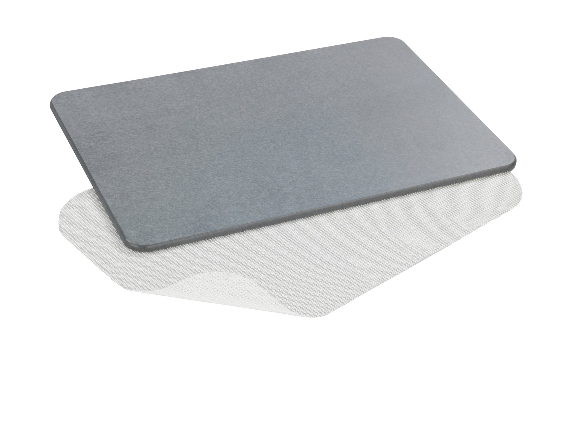 WENKO SIMI Badematte 60 x 39 cm, Grau, aus natürlichem Diatomit