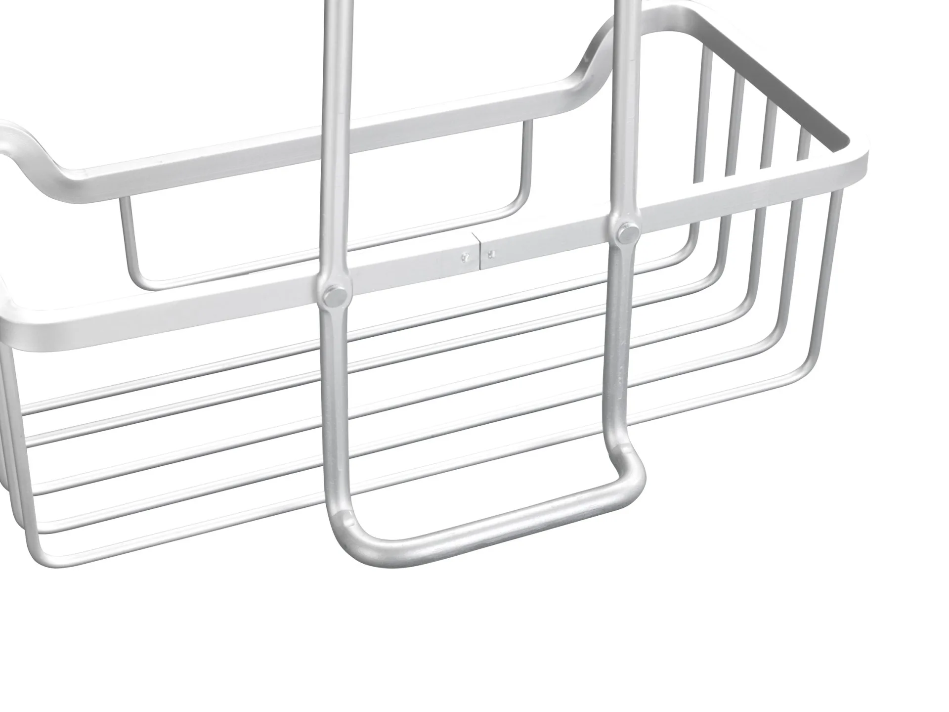 WENKO MILO Duschablage, Silber, Aluminium, zum Einhängen