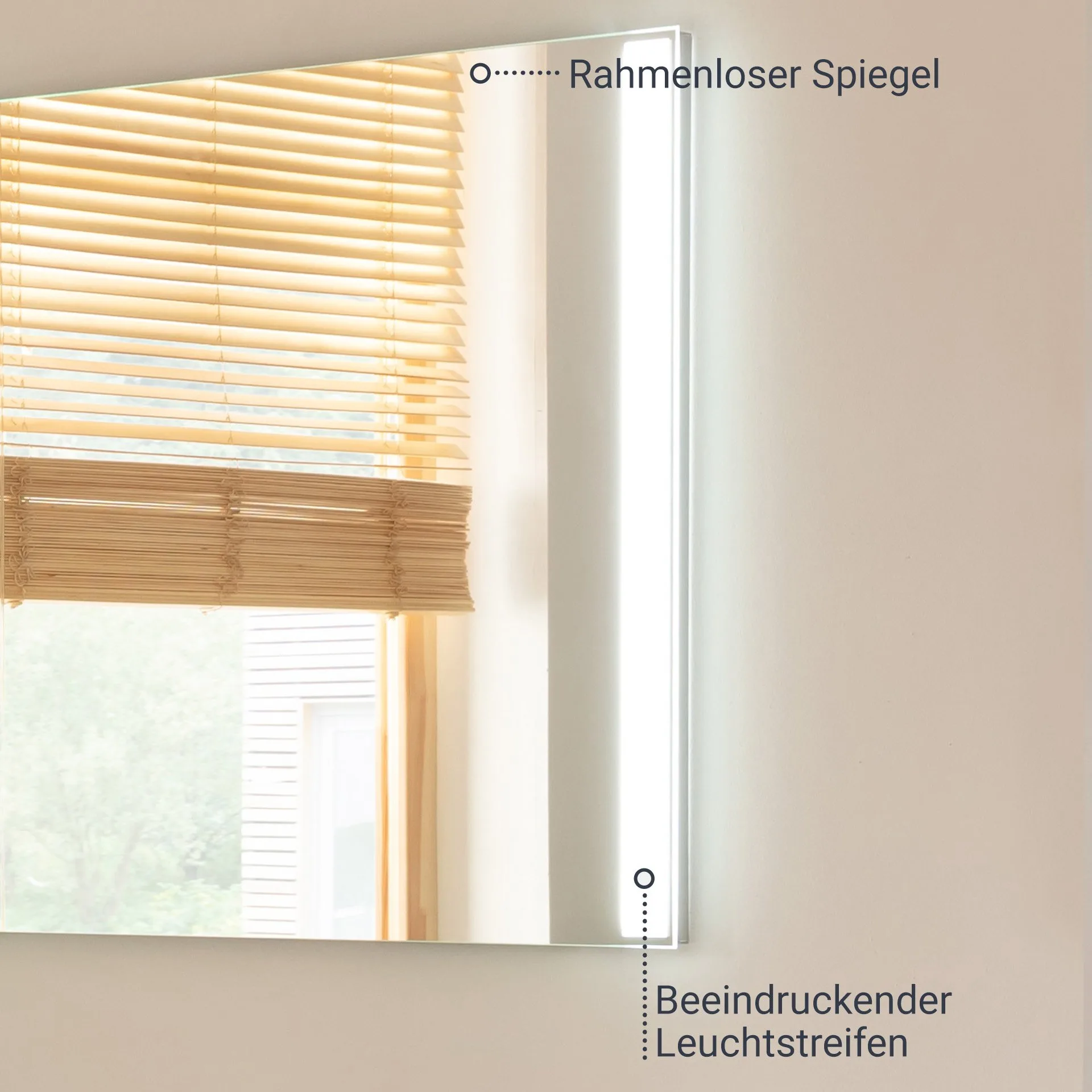 FACKELMANN B.BRILLANT LED Spiegel 40 cm breit
