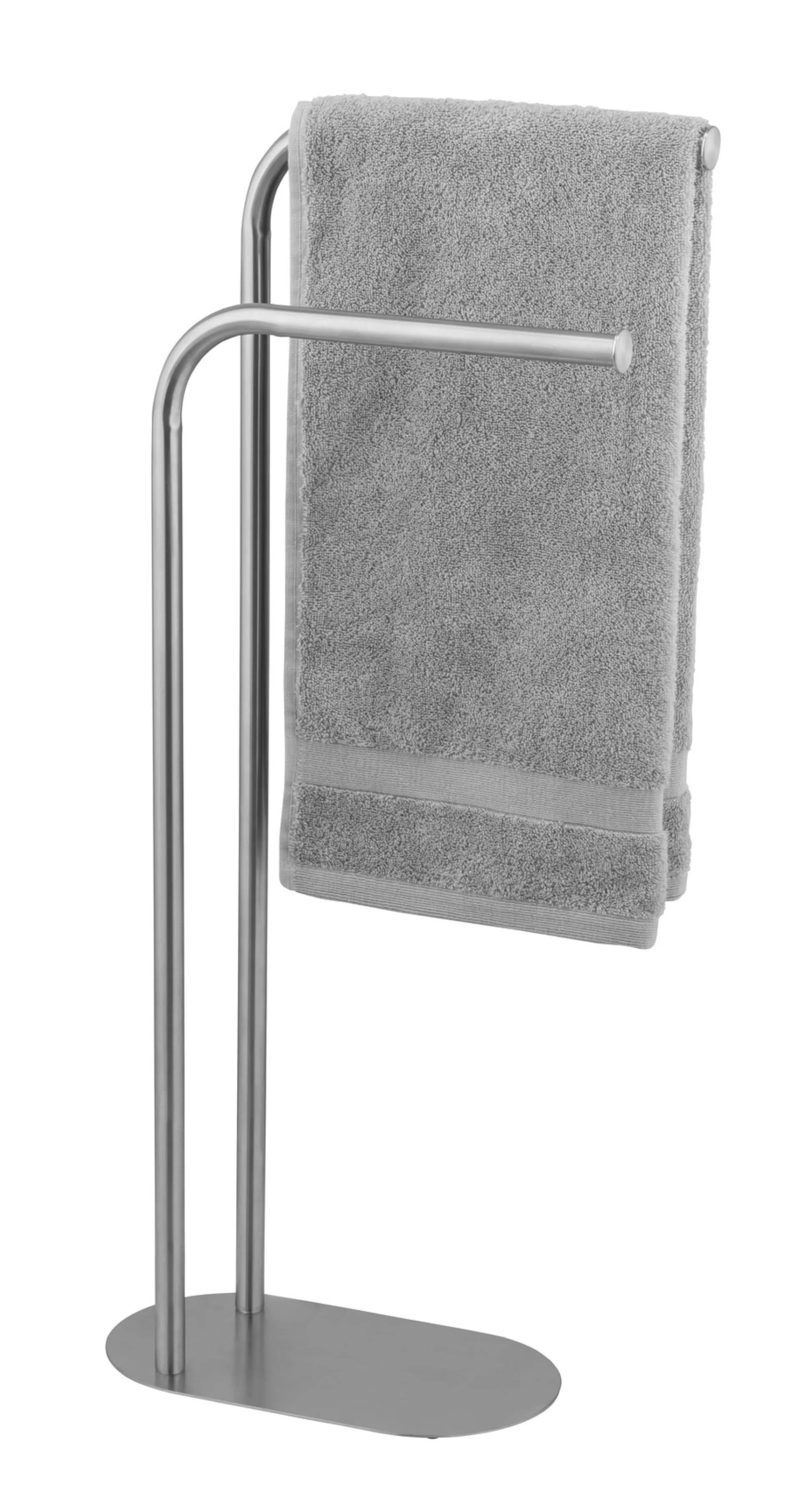 WENKO LEVANTE Handtuchhalter, Silber matt, stehend