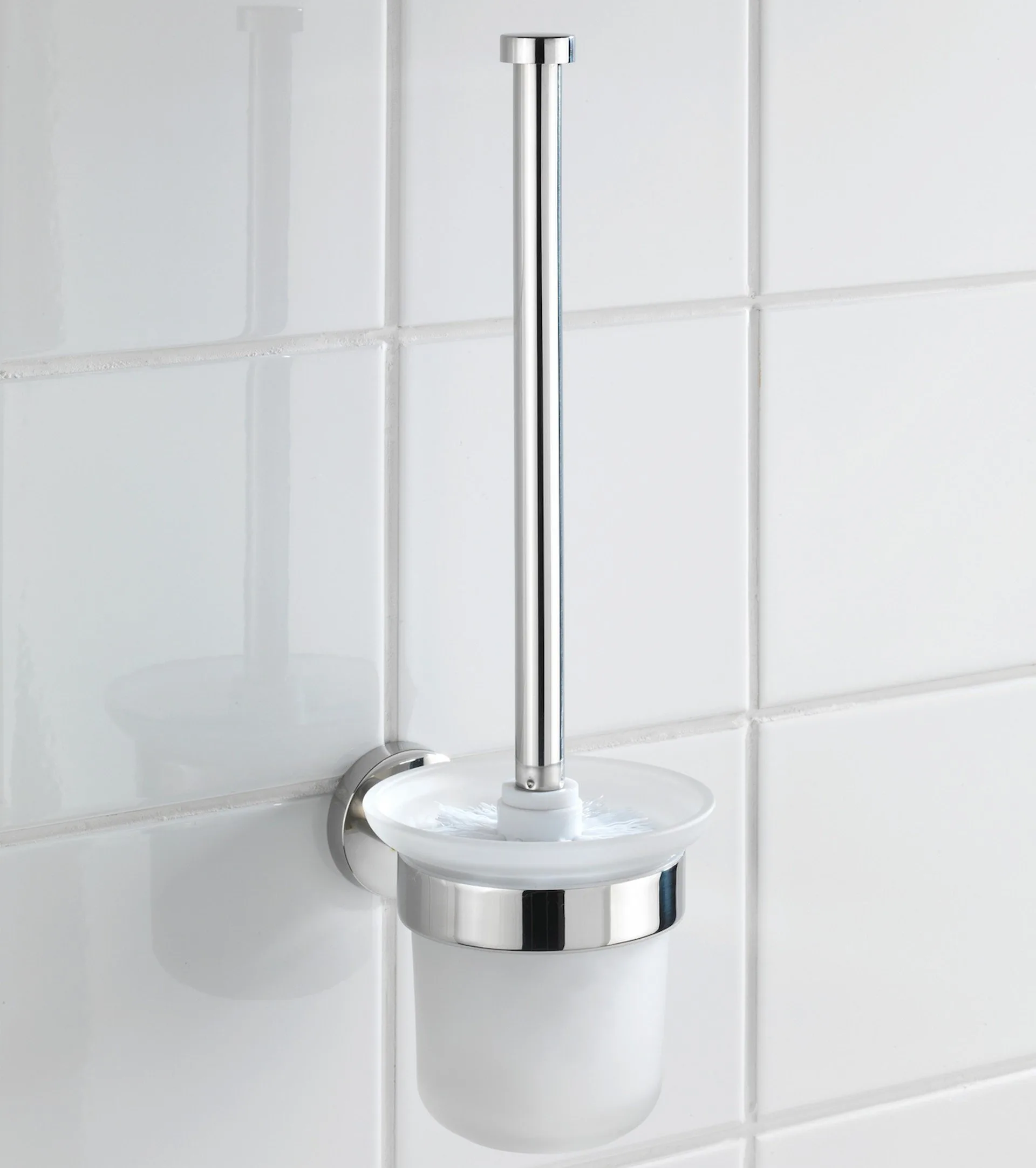 WENKO BOSIO WC-Garnitur, Chrom glänzend, Edelstahl rostfrei