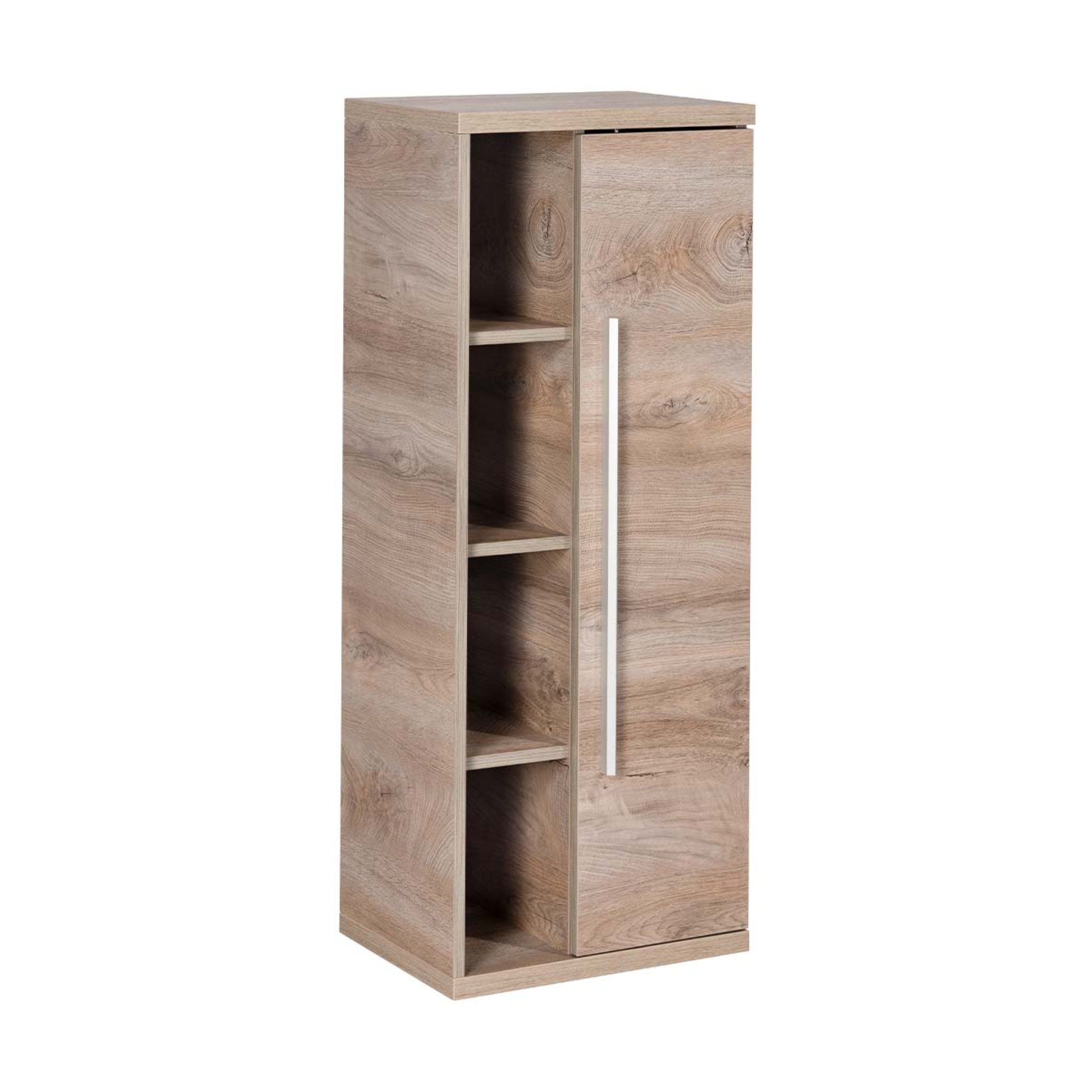 FACKELMANN STANFORD Midischrank 42 cm breit, Braun hell, Türanschlag rechts