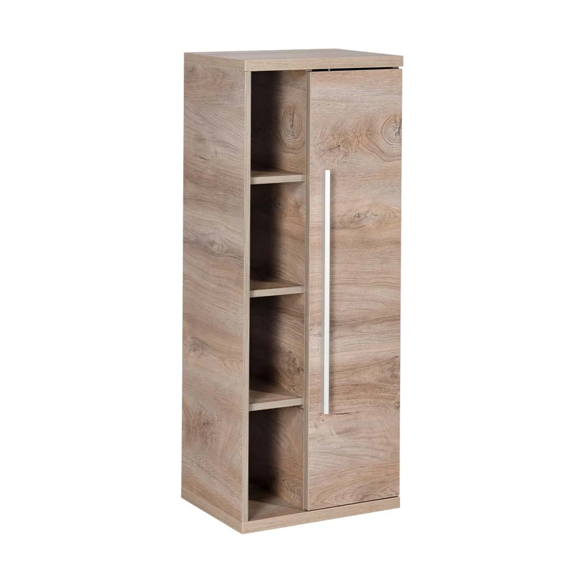 FACKELMANN STANFORD Midischrank 42 cm breit, Braun hell, Türanschlag rechts