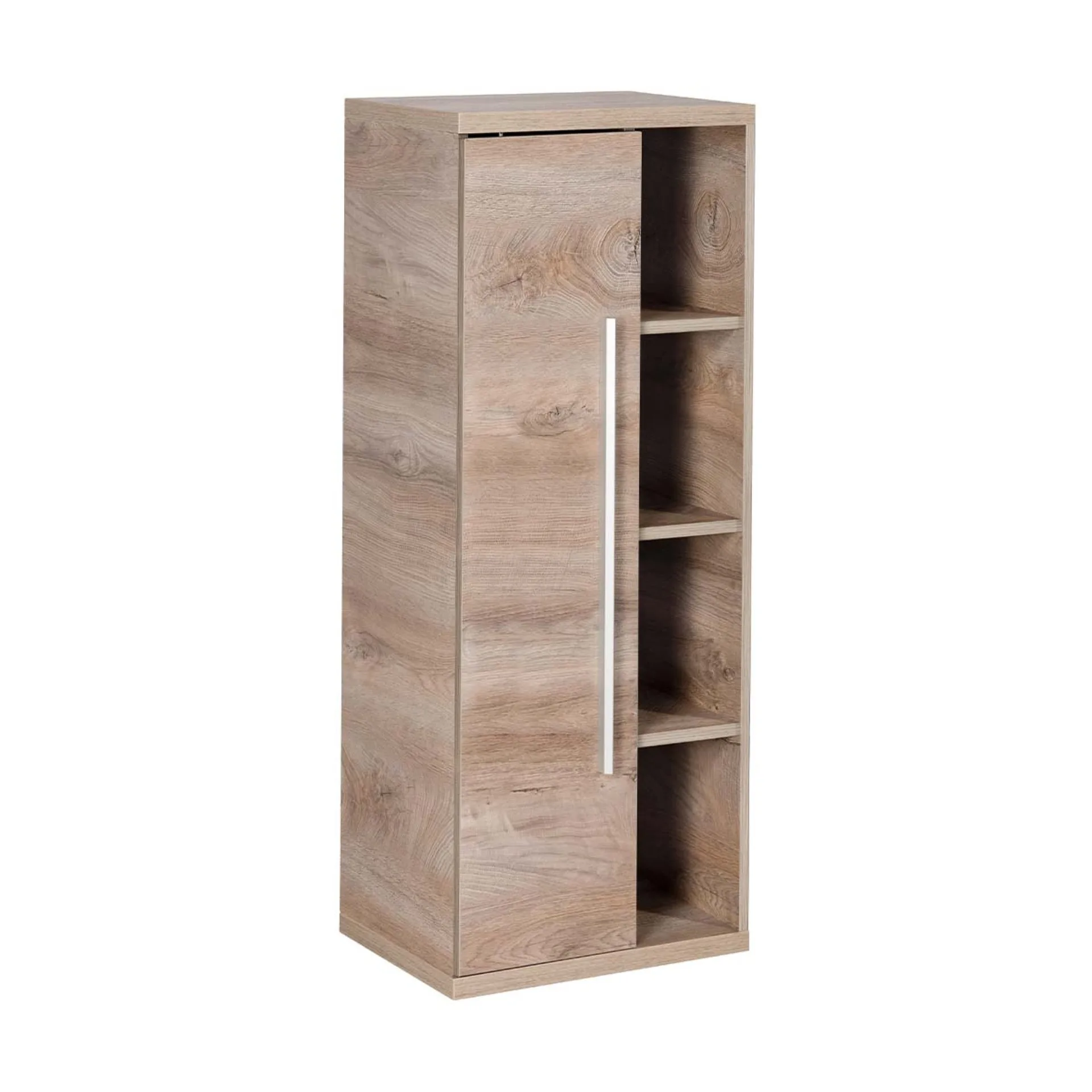 FACKELMANN STANFORD Midischrank 42 cm breit, Braun hell, Türanschlag links