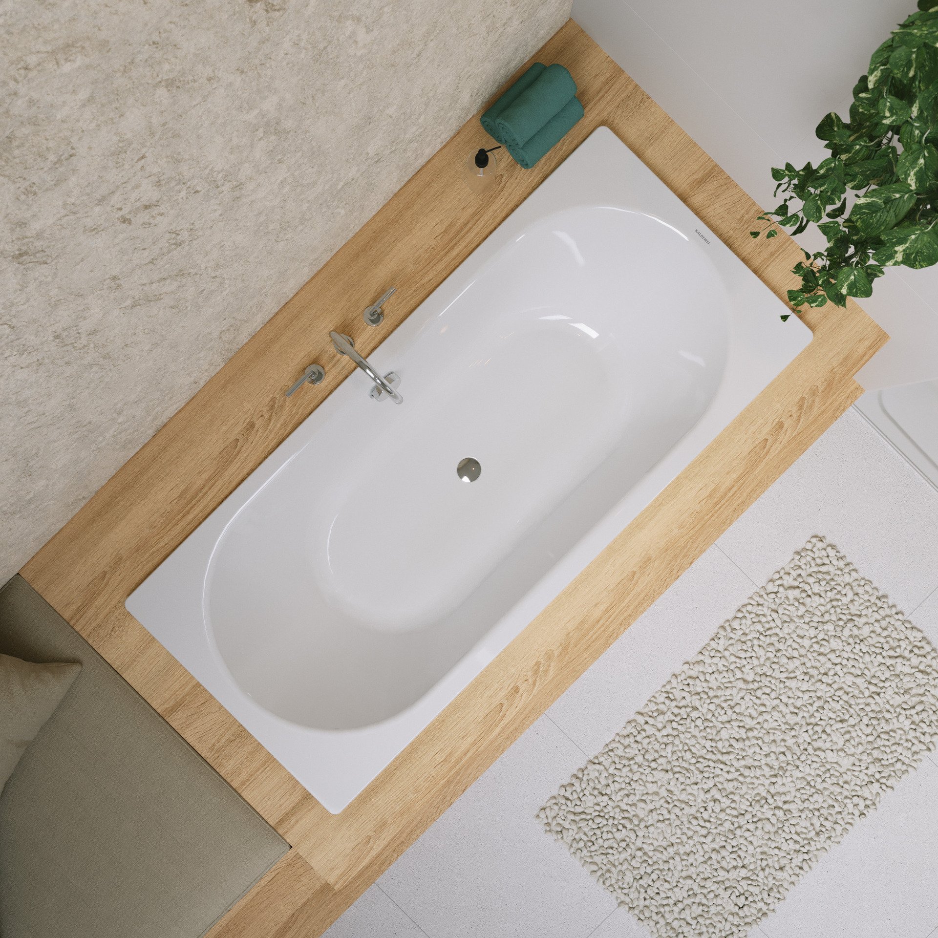 KALDEWEI CLASSIC DUO Badewanne 180 cm breit, Weiß, Mod. 110