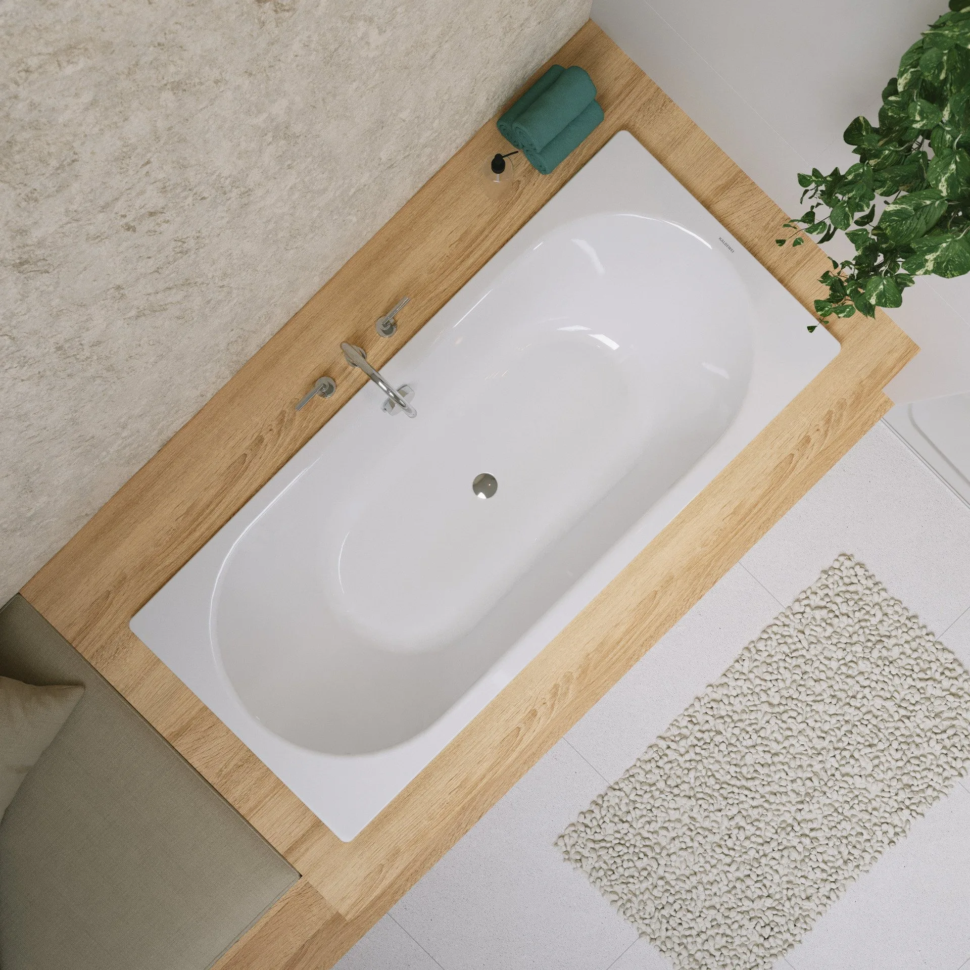 KALDEWEI CLASSIC DUO Badewanne 180 cm breit, Weiß, Mod. 110