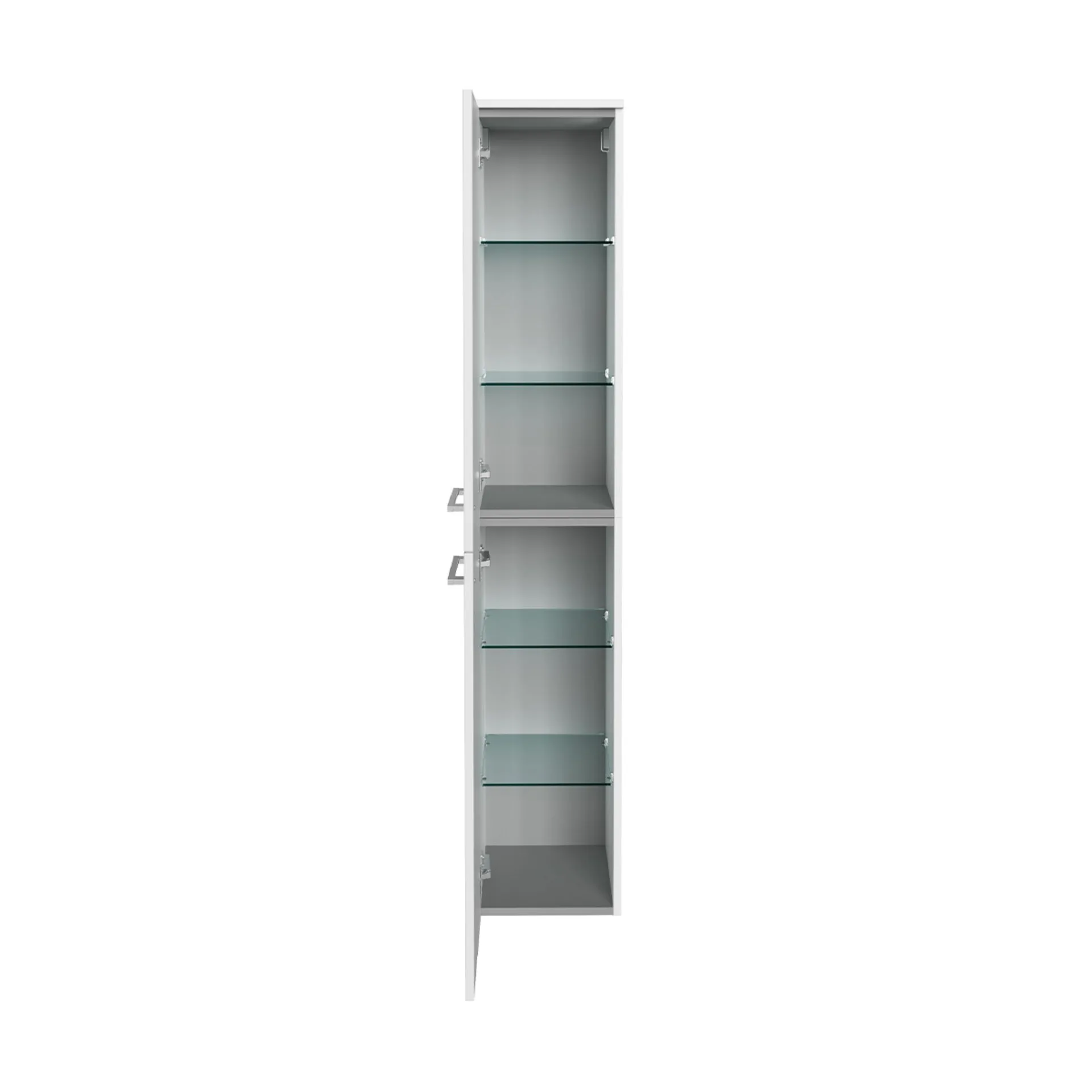 FACKELMANN B.STYLE Hochschrank 30 cm breit, Weiß, Türanschlag links