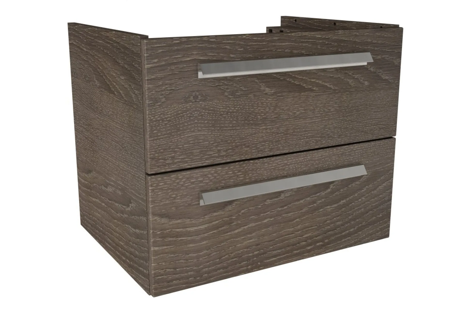 LANZET K1 Waschbeckenunterschrank 59 cm, Braun dunkel