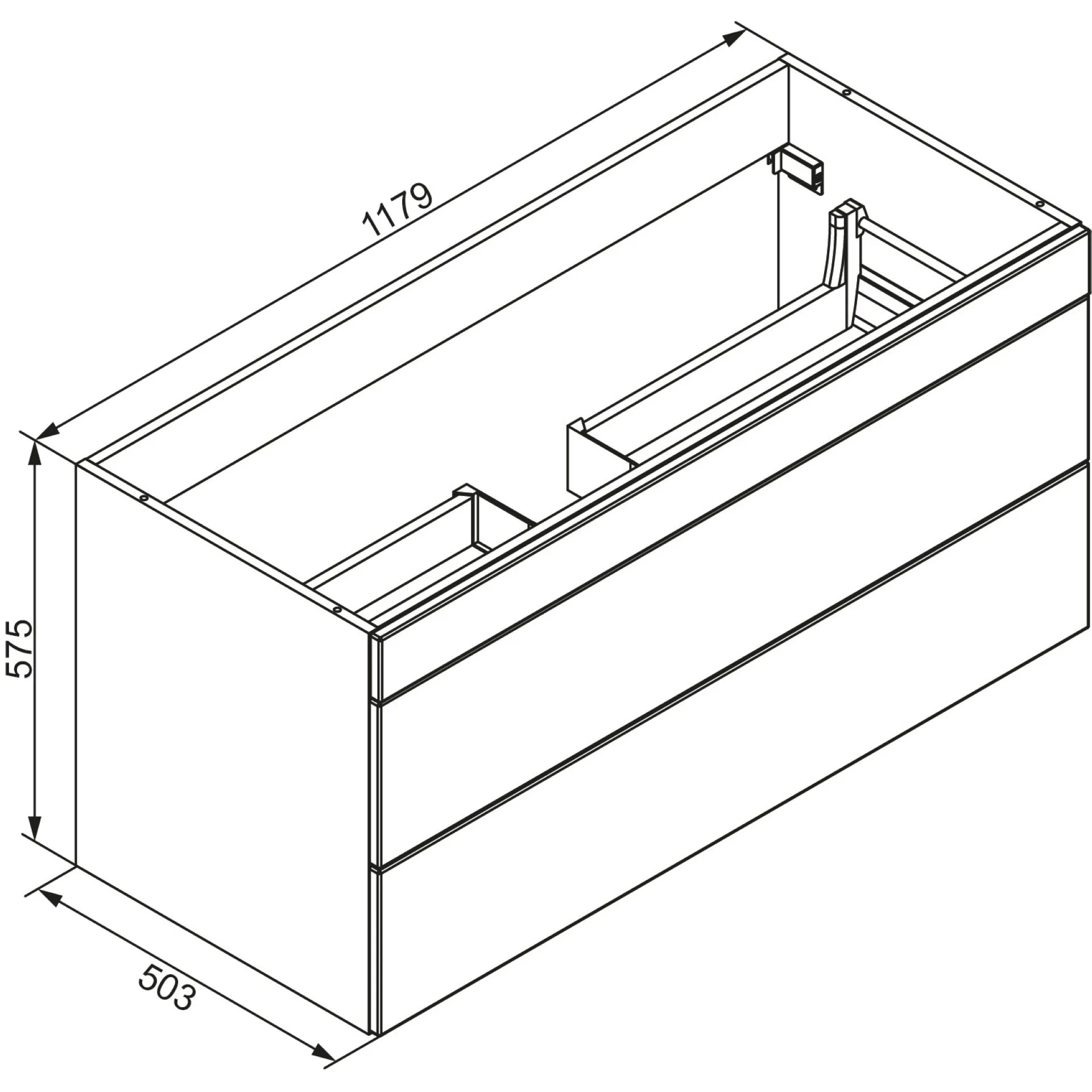 Lanzet K5 Waschtischunterschrank 118 cm
