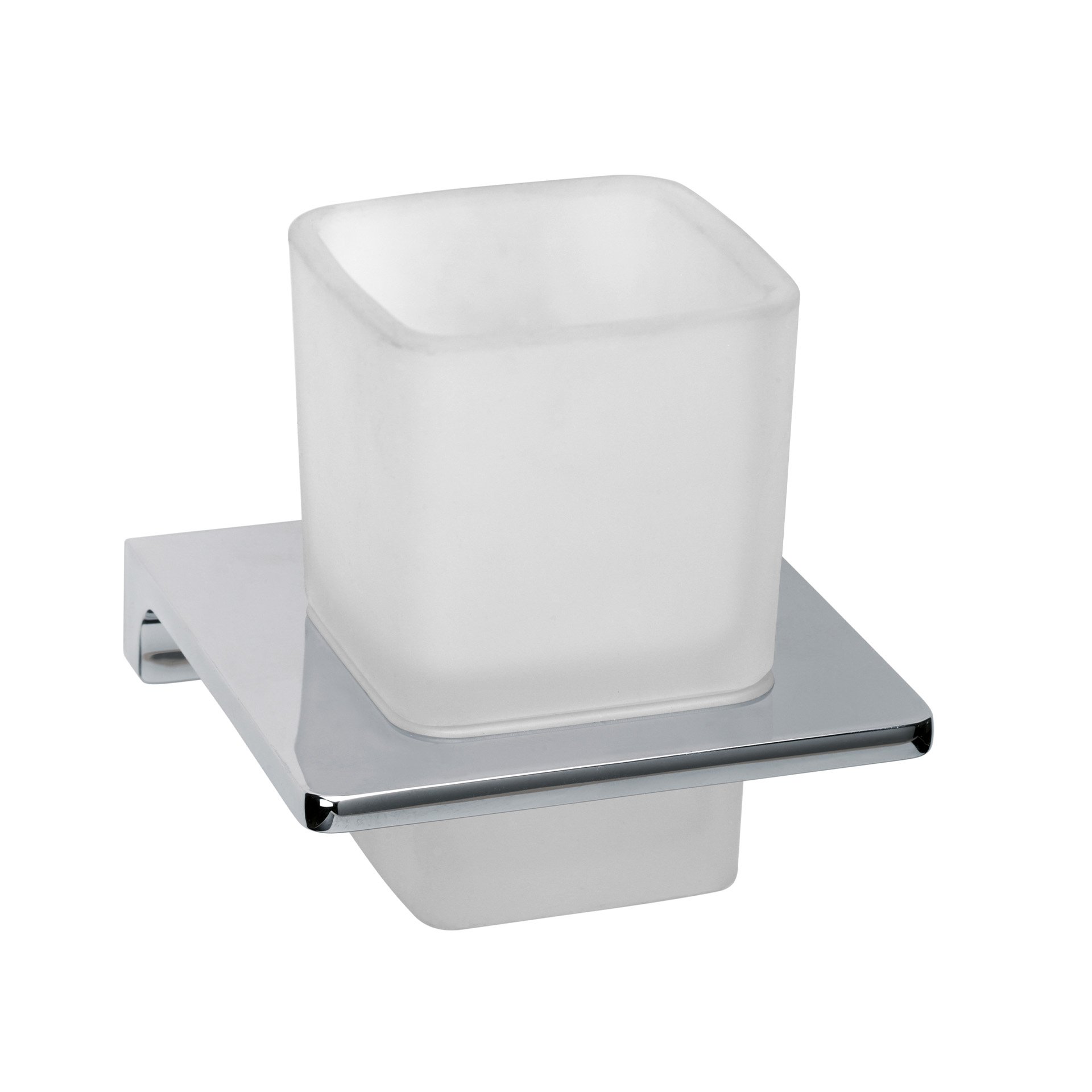 BadeDu SIRIUS Glas mit Halter Chrom