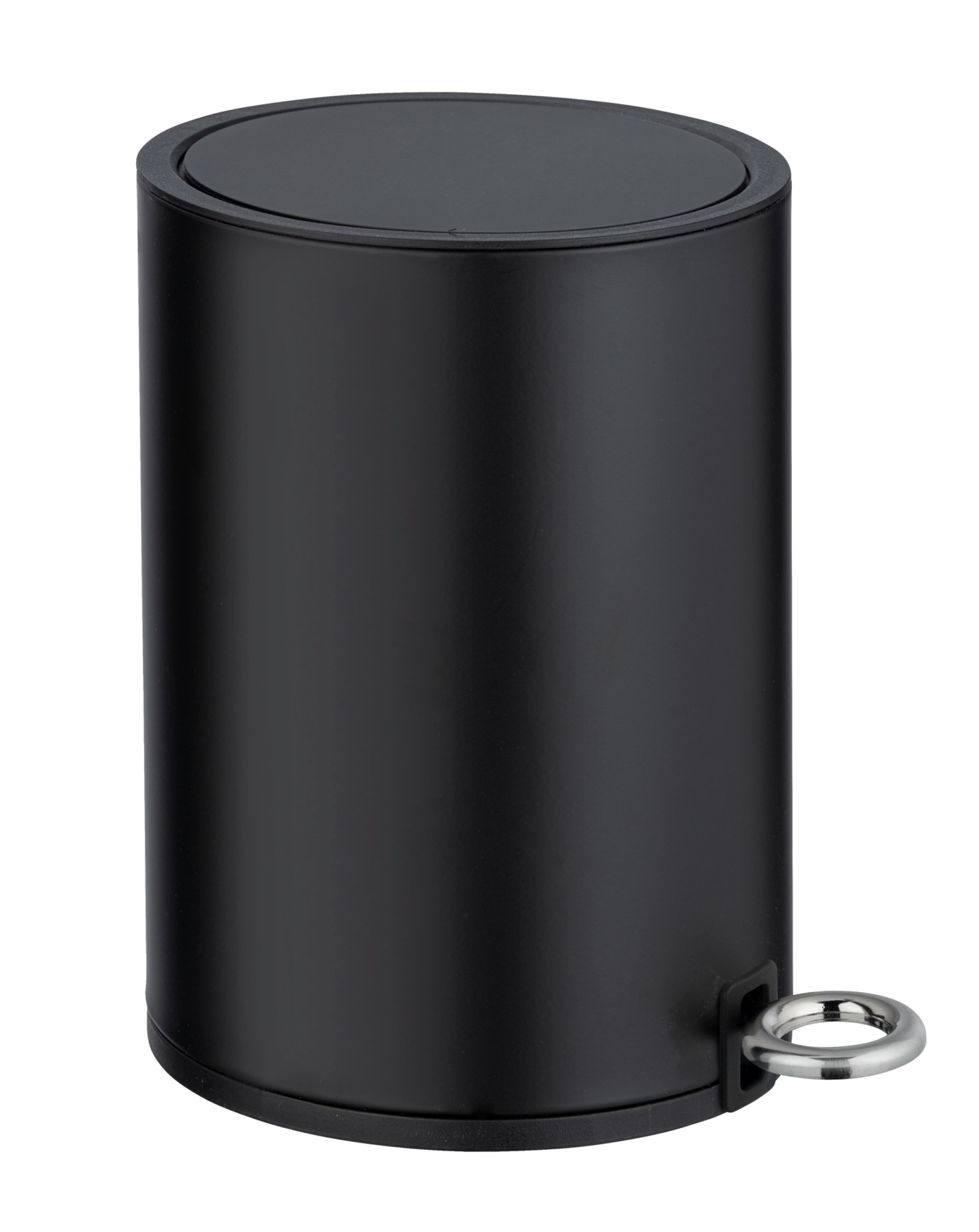 WENKO MONZA Kosmetikeimer 3 Liter, Schwarz matt, Easy Close