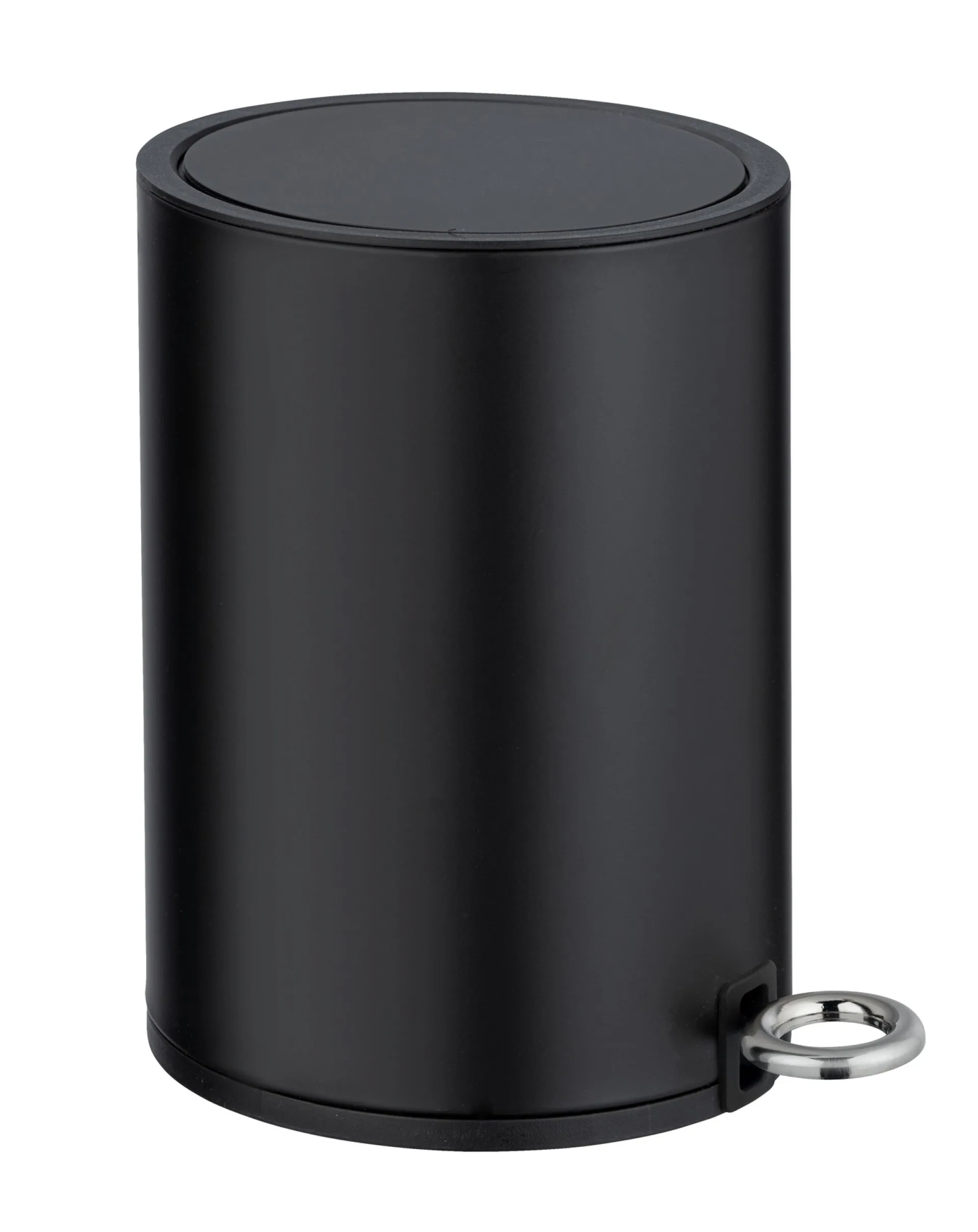WENKO MONZA Kosmetikeimer 3 Liter, Schwarz matt, Easy Close