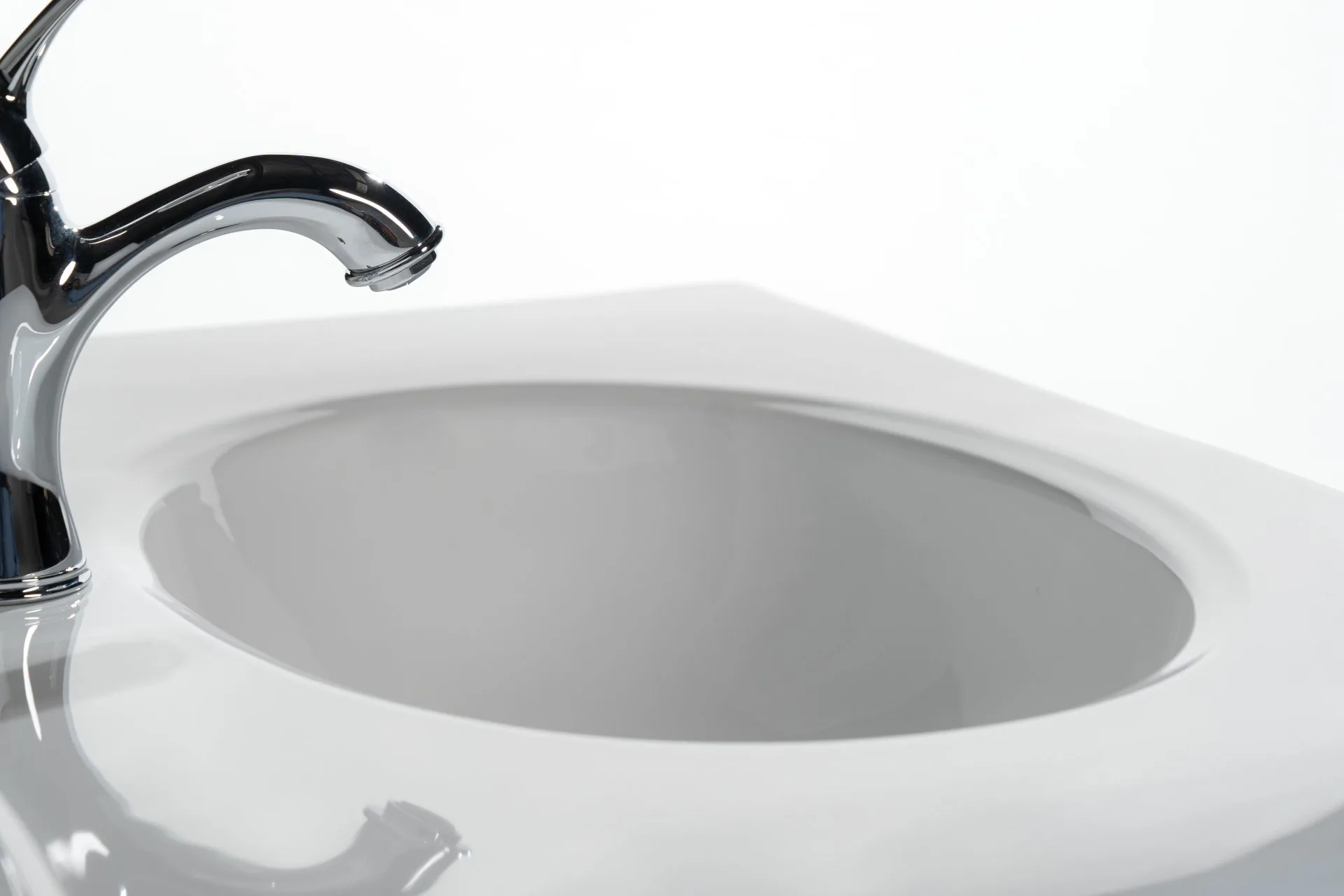 BADEDU RILA Waschbecken mit Unterschrank 80 cm breit, Grau matt, Waschbecken Keramik Weiß, mit Füßen