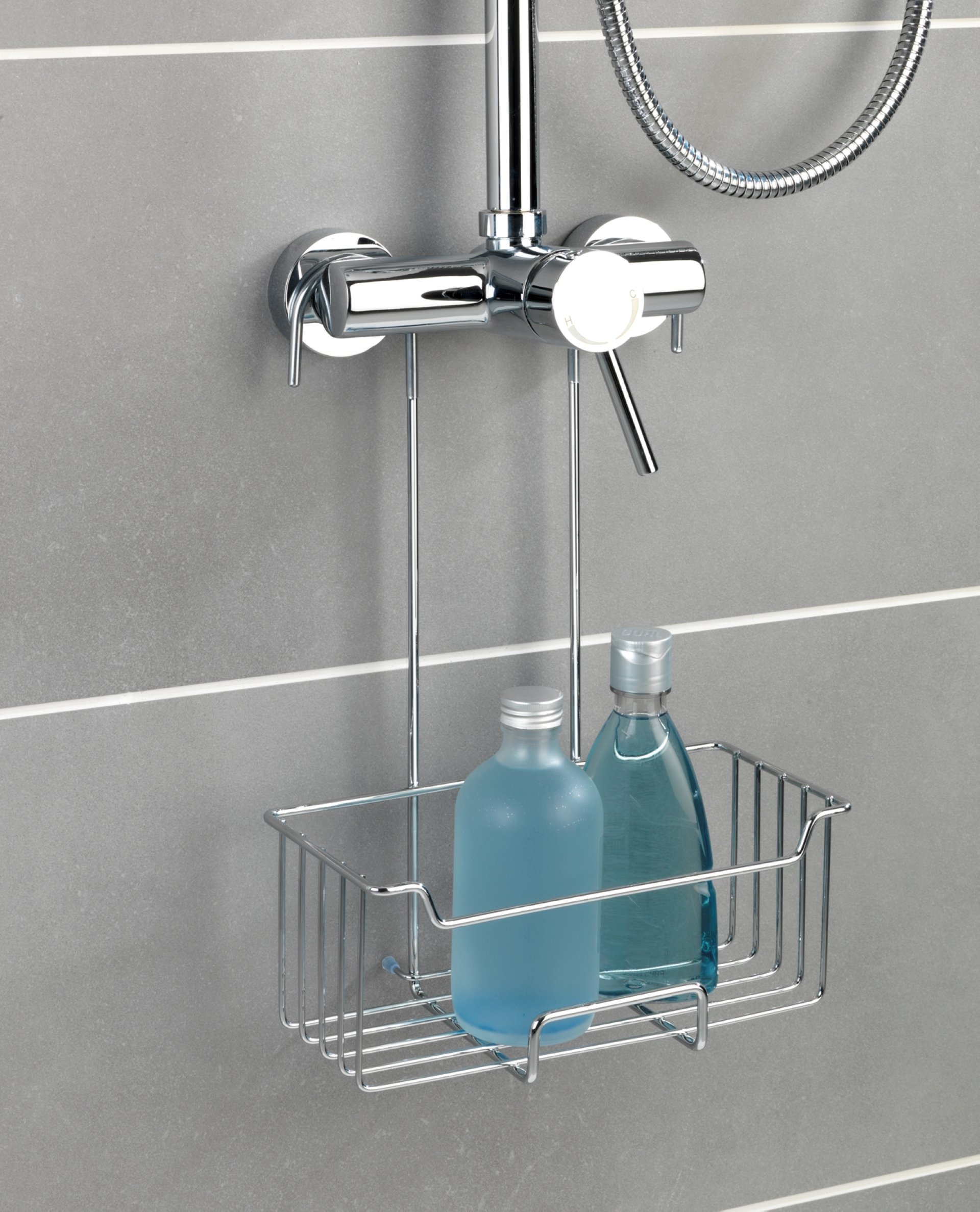 WENKO MILO Duschablage, Edelstahl rostfrei