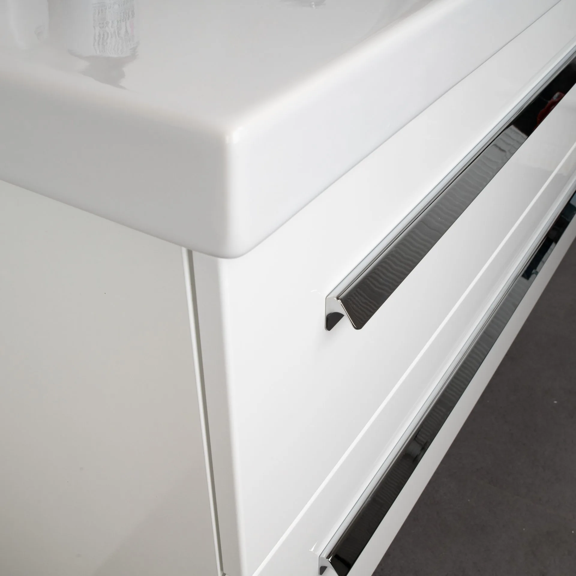 LANZET K1 Waschbeckenunterschrank 90 cm, Weiß