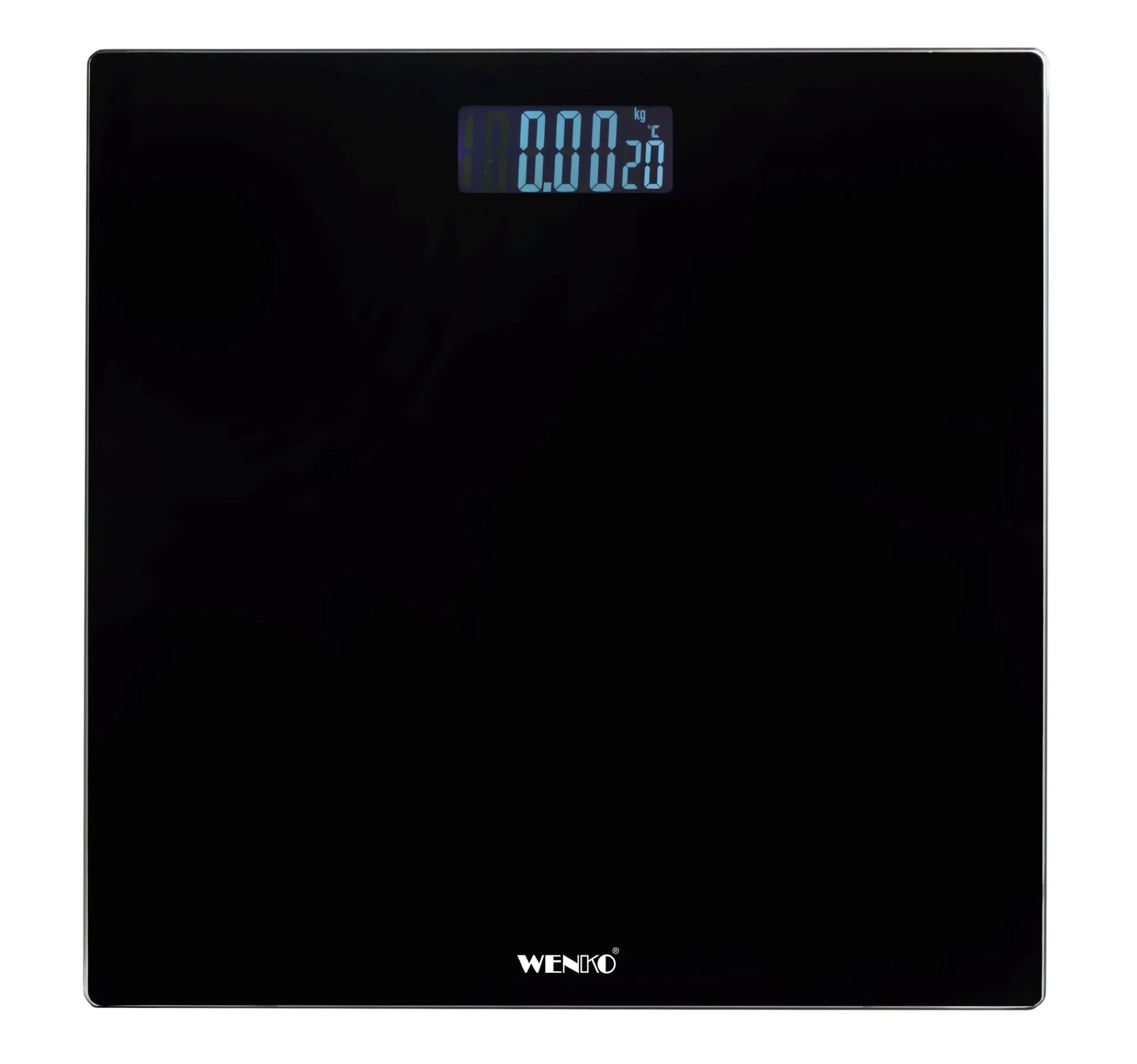 WENKO LCD Personenwaage, Schwarz, digital, bis 150 kg