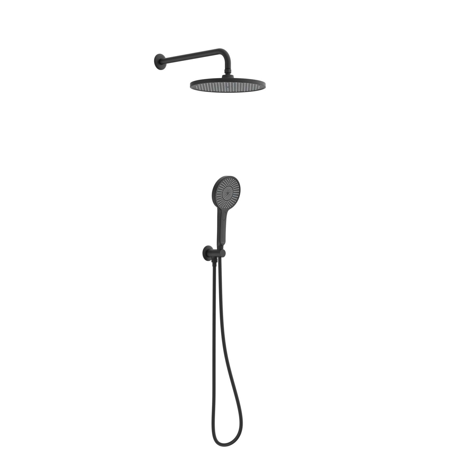 SCHÜTTE CAPRI Brause-Komplettset für die Dusche, Schwarz matt