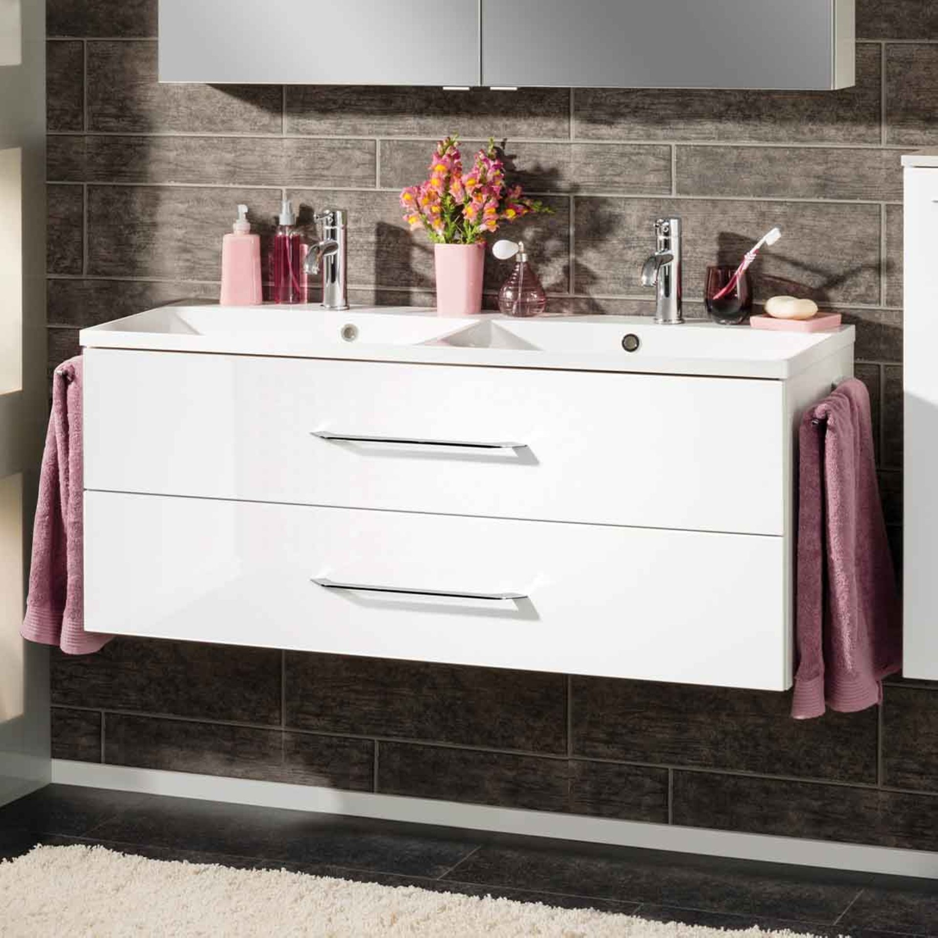 Fackelmann B.CLEVER Doppel-Waschtisch Set