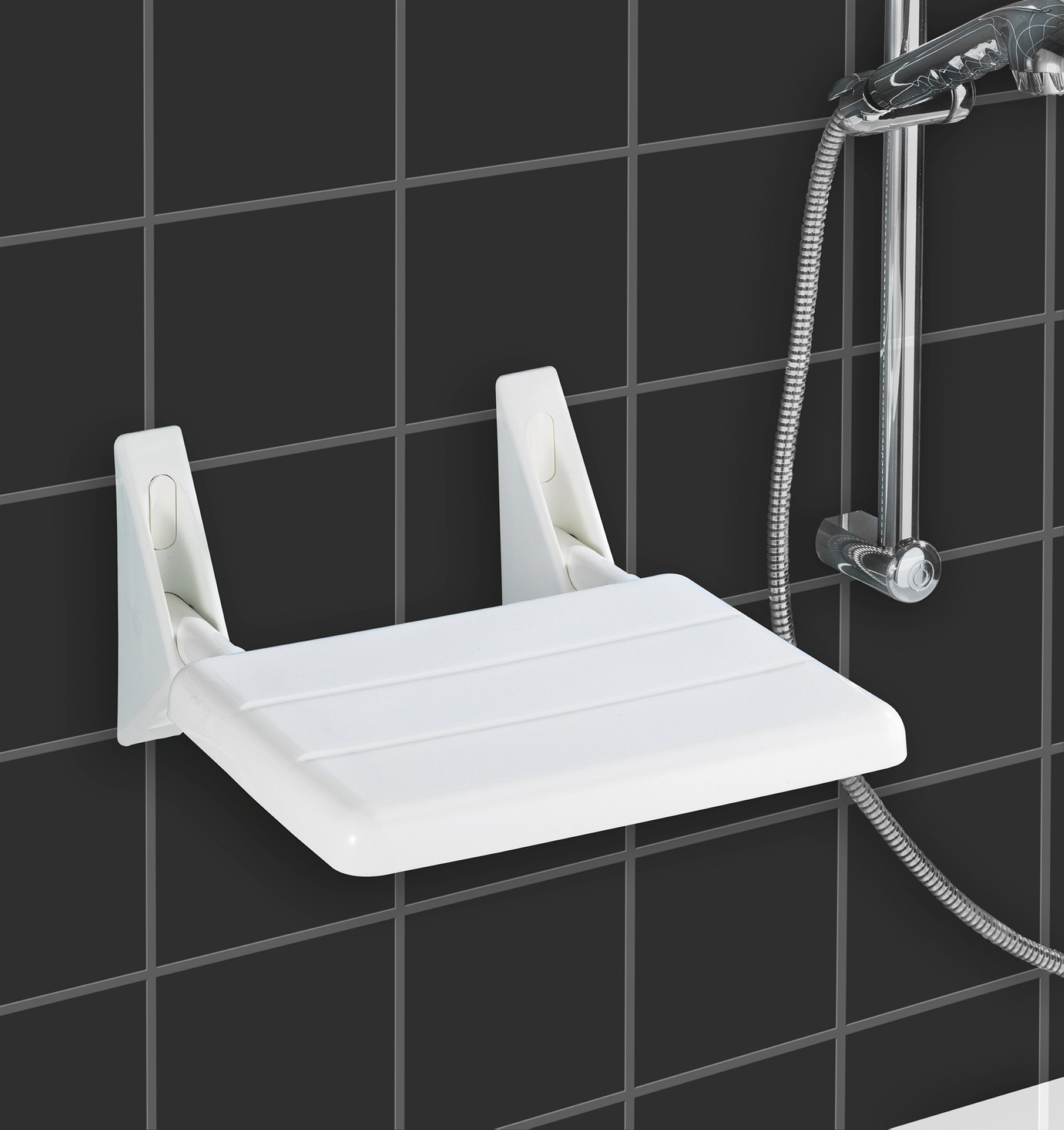 WENKO SECURA Duschklappsitz, Weiß