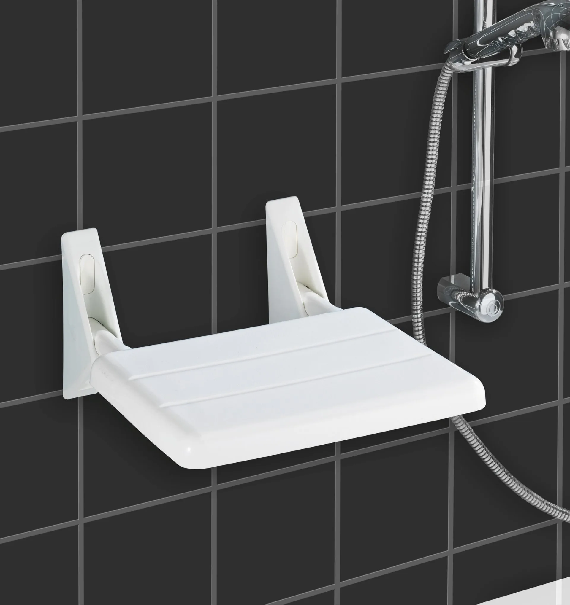 WENKO SECURA Duschklappsitz, Weiß
