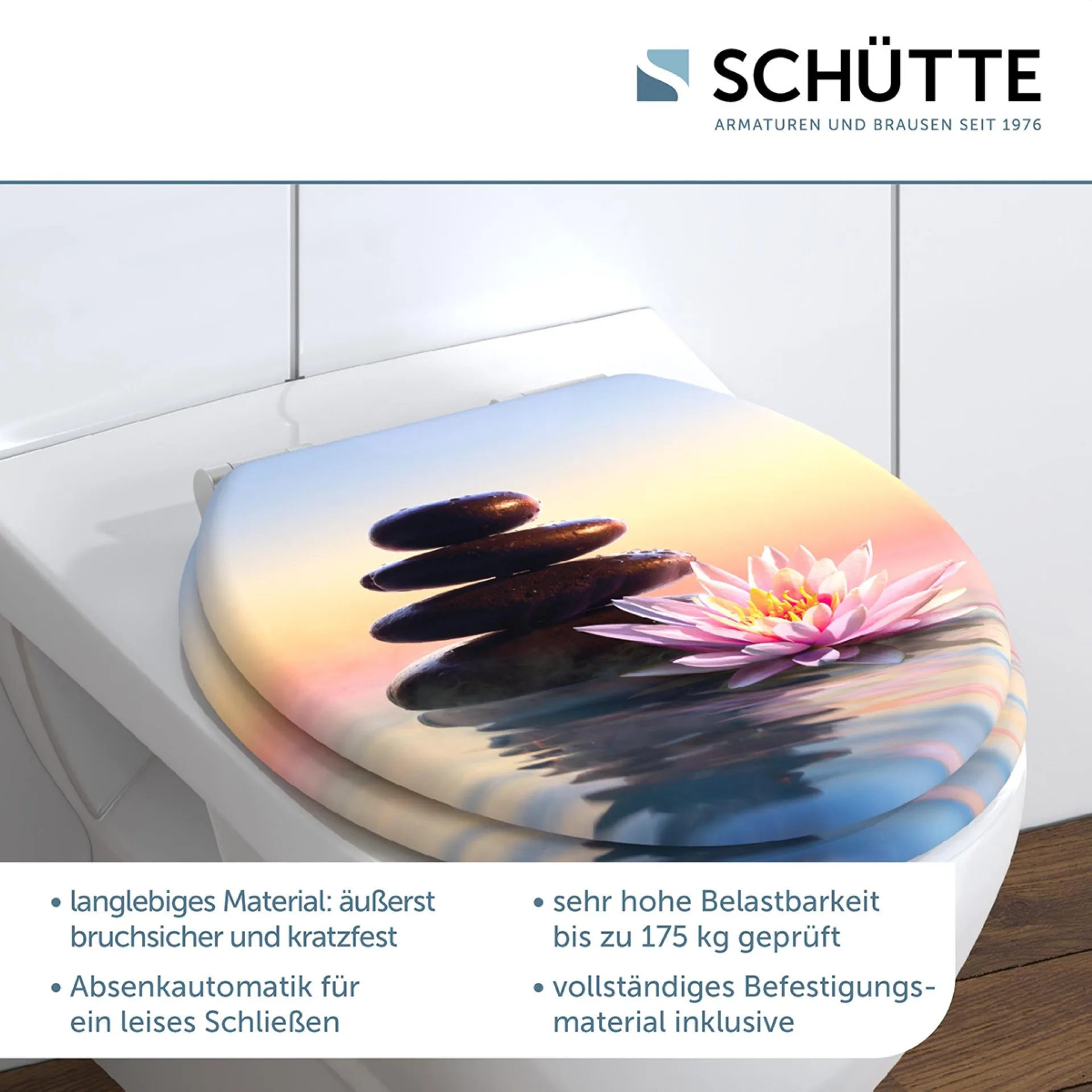 Schütte SUNSET DREAM WC-Sitz, mit Absenkautomatik