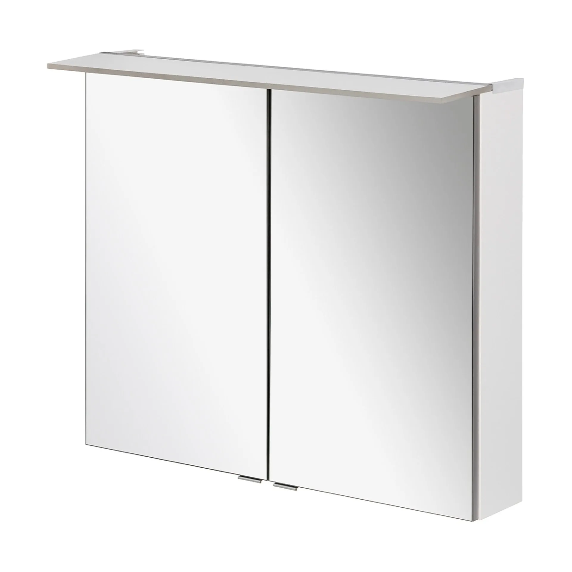 Fackelmann B.PERFEKT LED Spiegelschrank 80 cm breit, Weiß