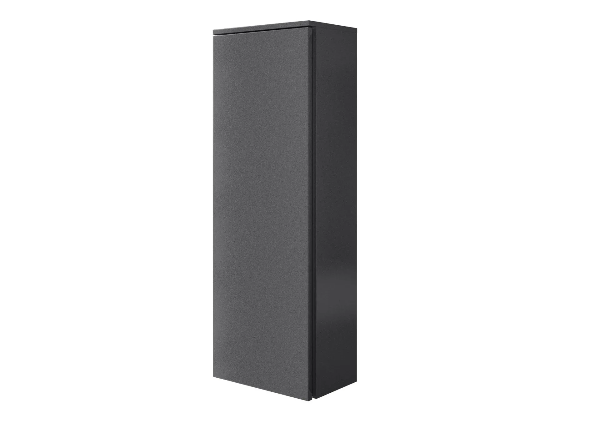Lanzet Kofferschrank 40,5 cm, Schwarz Glanz, links