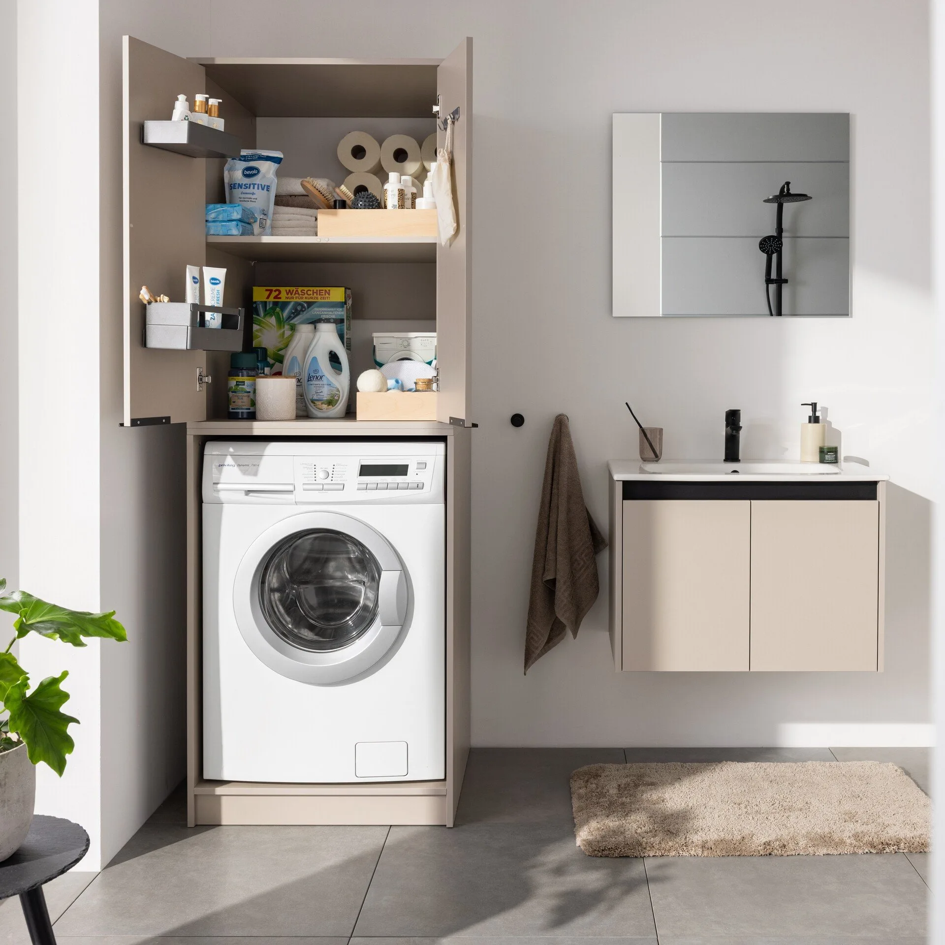FACKELMANN Aufsatzschrank L 65 cm breit, Grau