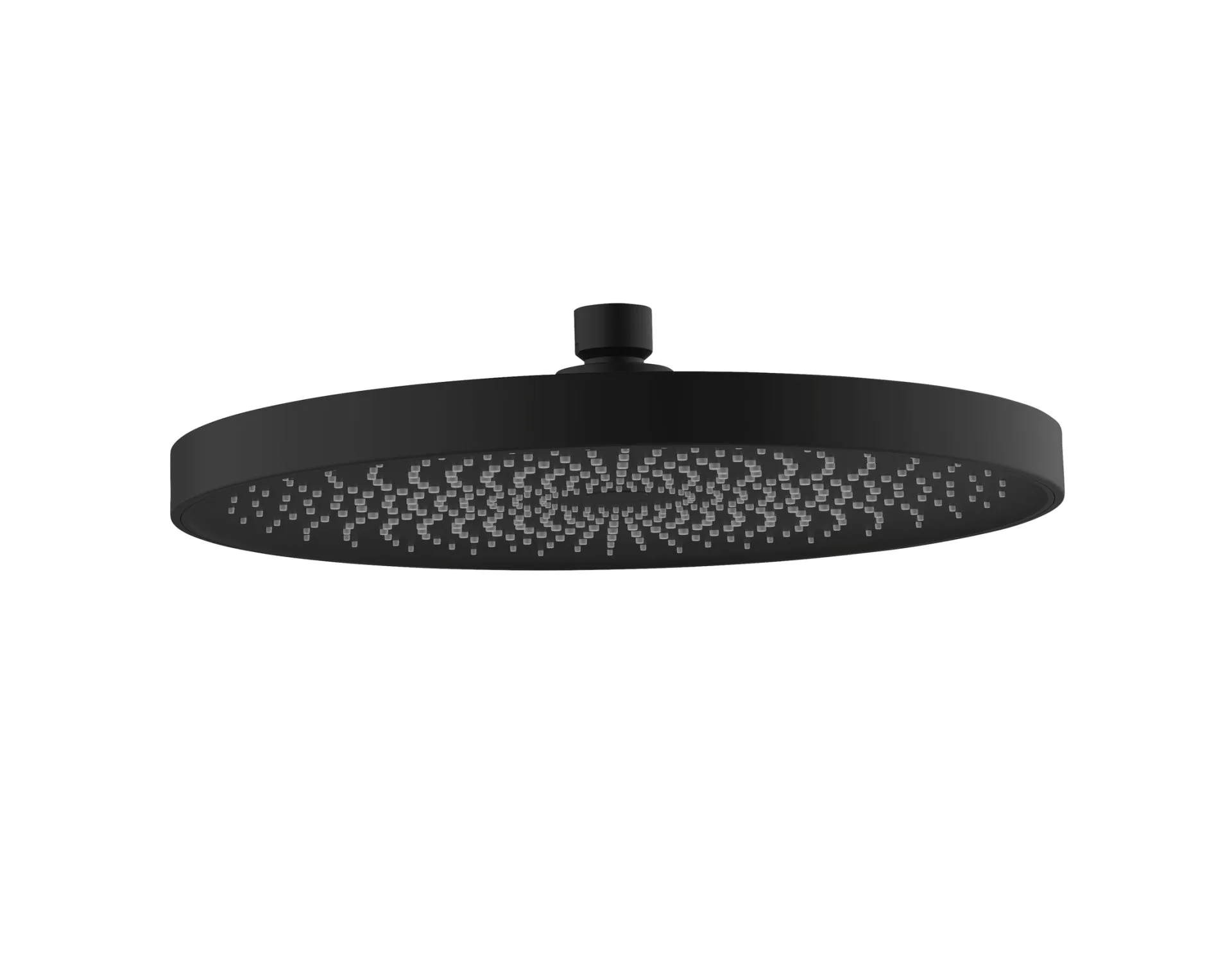 WENKO SOFTWATER Duschkopf Regendusche Ø 26 cm, Schwarz matt, 3 verschiedene Wasserstrahlarten