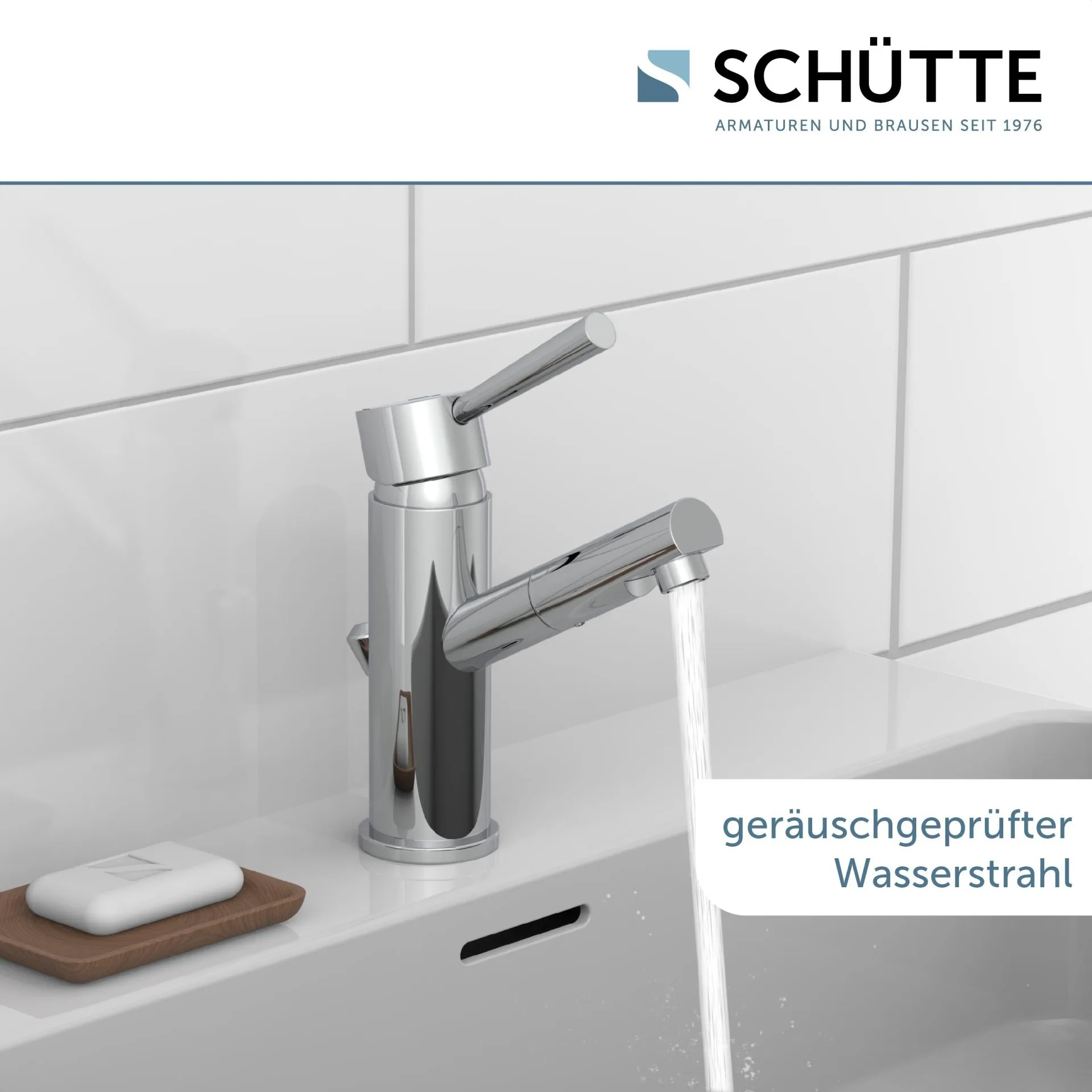 SCHÜTTE CORNWALL Waschtischarmatur, Chrom