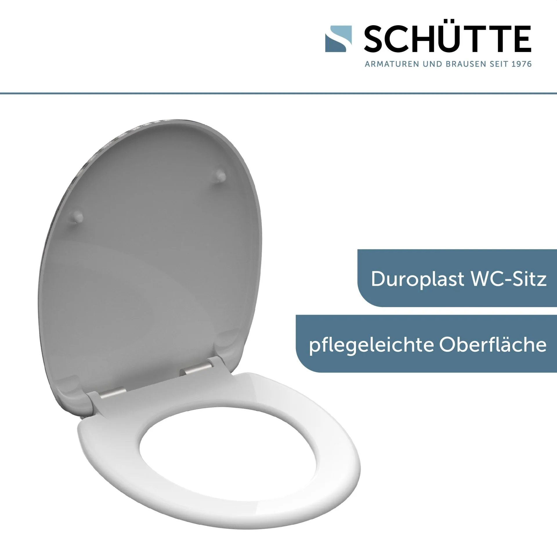 SCHÜTTE YING UND YANG WC-Sitz, Kunststoff, mit Absenkautomatik